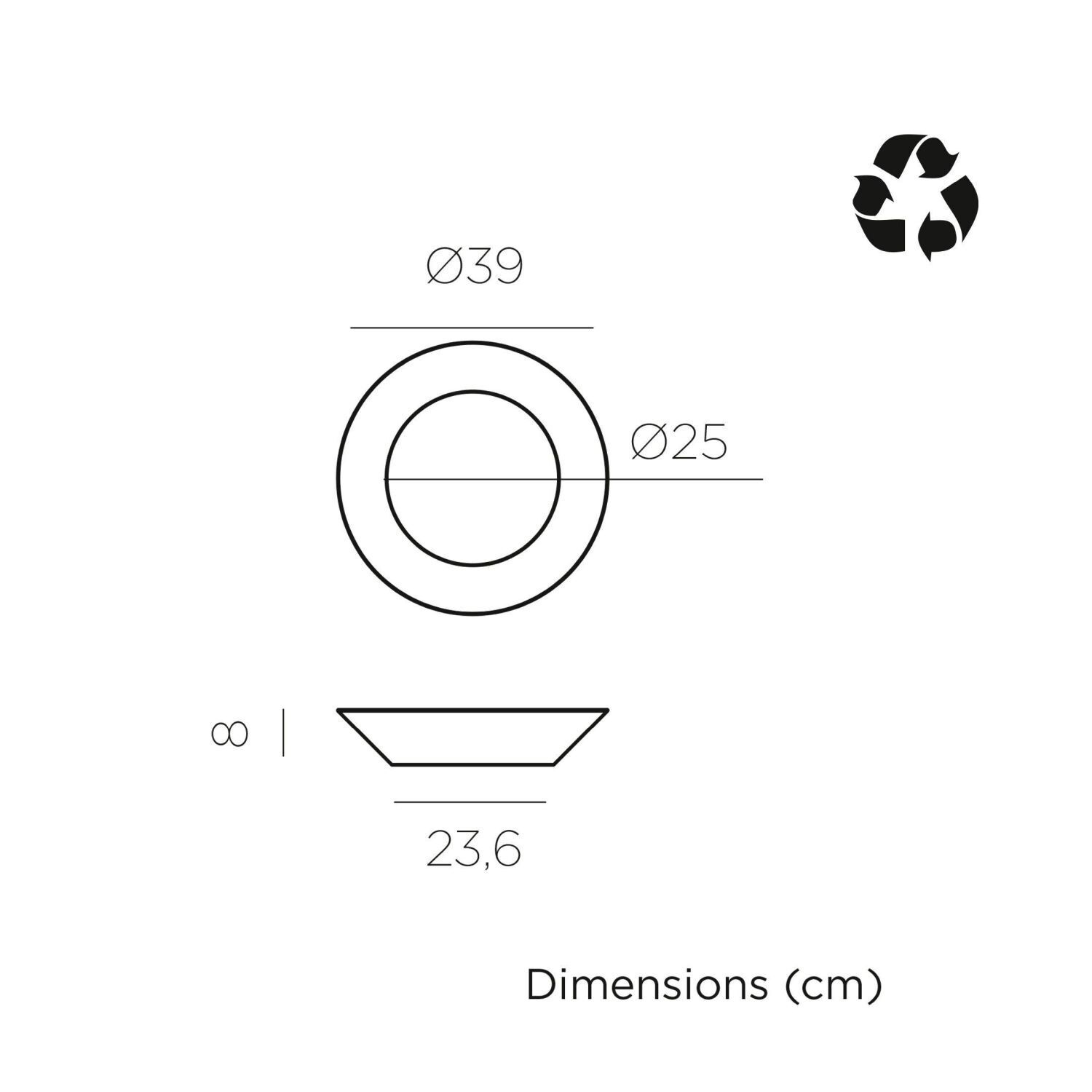 Applique LED solaire Ø 39 cm ronde IP65 3500 K télécommande