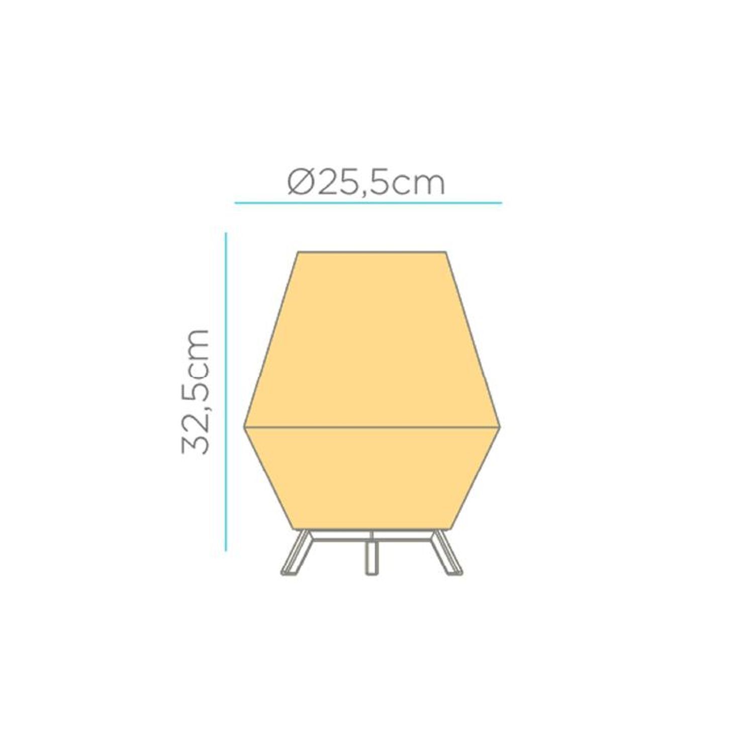Lampe d'appoint Trépied en rotin H : 32,5 cm E27 YILAN