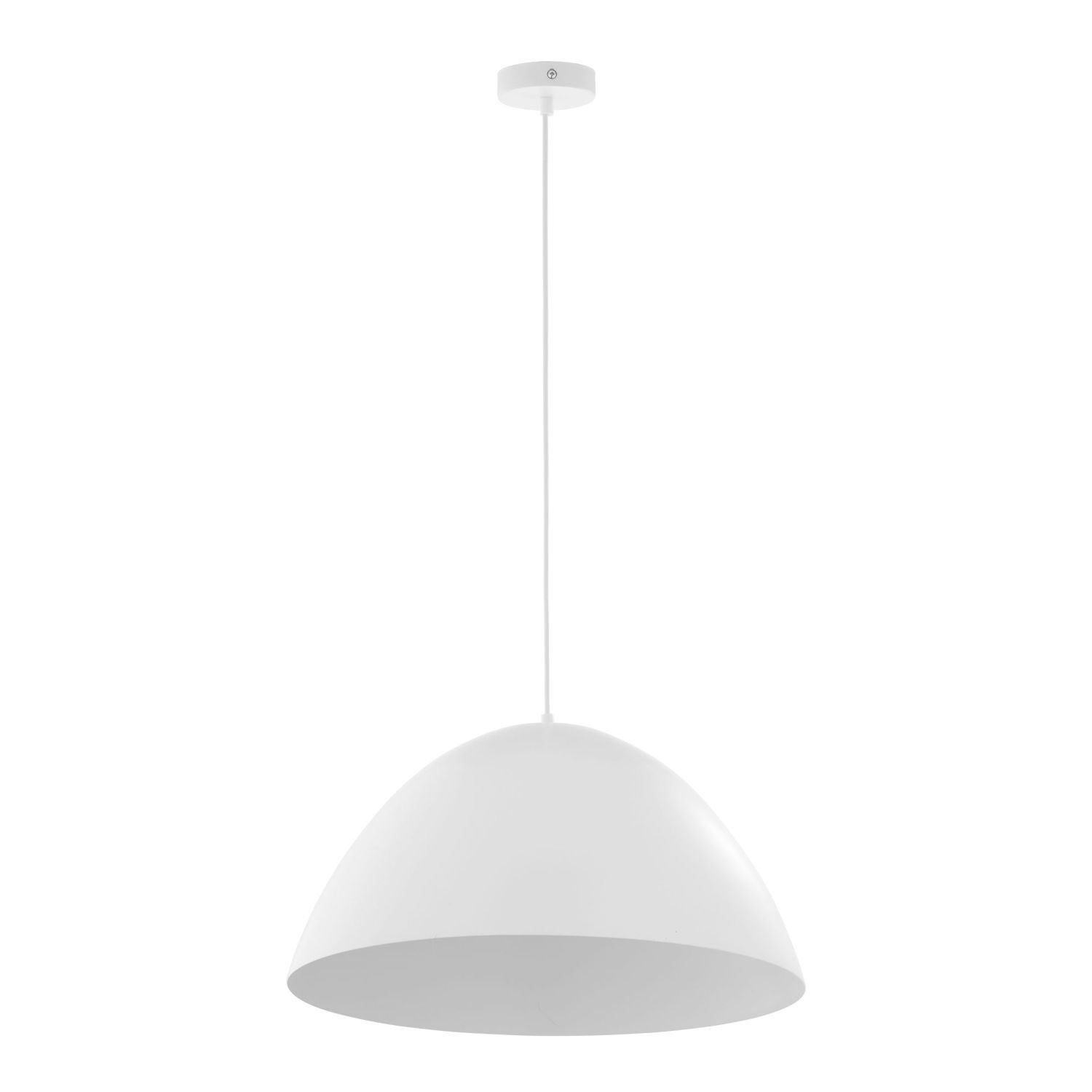 Suspension métal blanc Ø 50 cm rond E27 MIRANDA