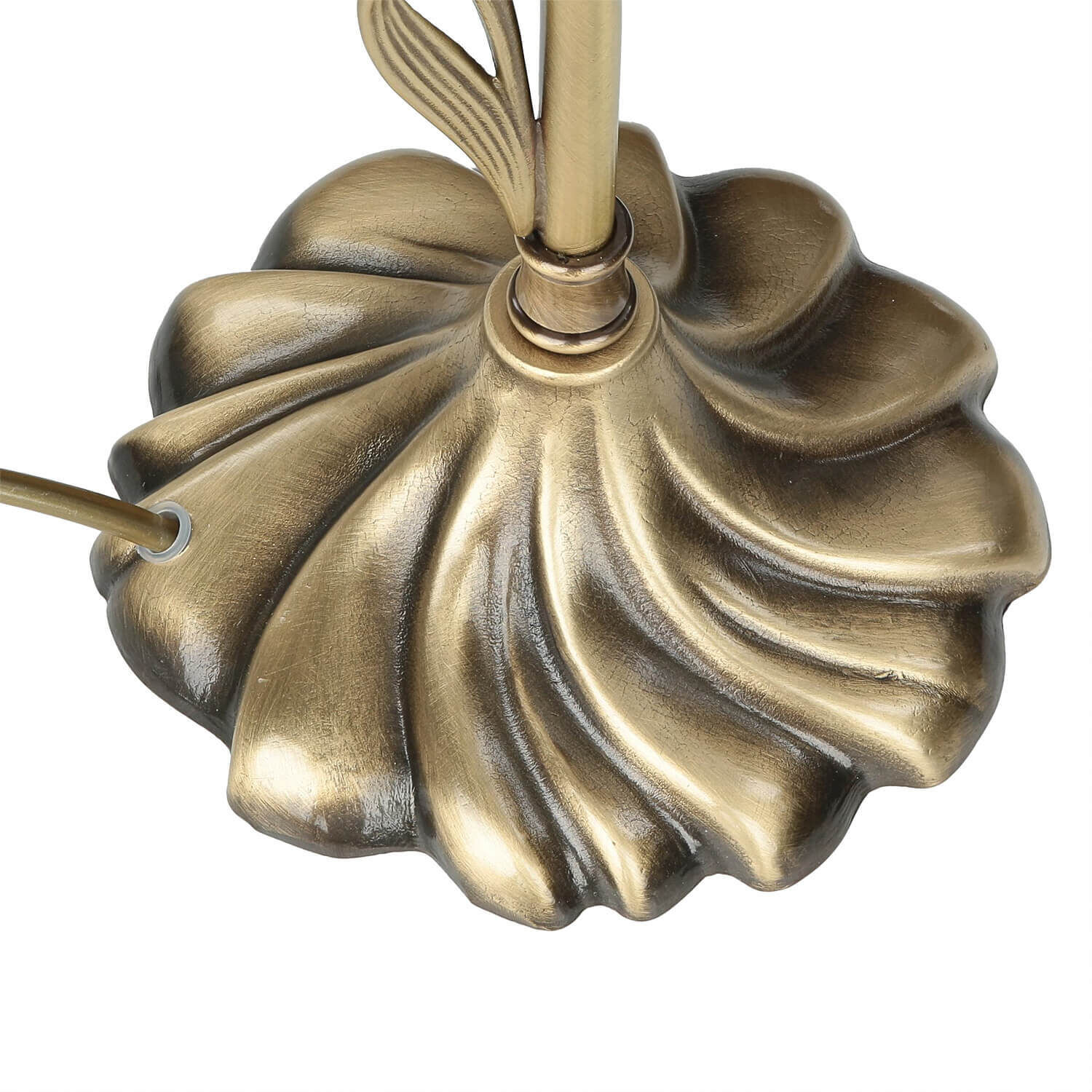 Florale Tischleuchte Tischlampe E14 Bronze