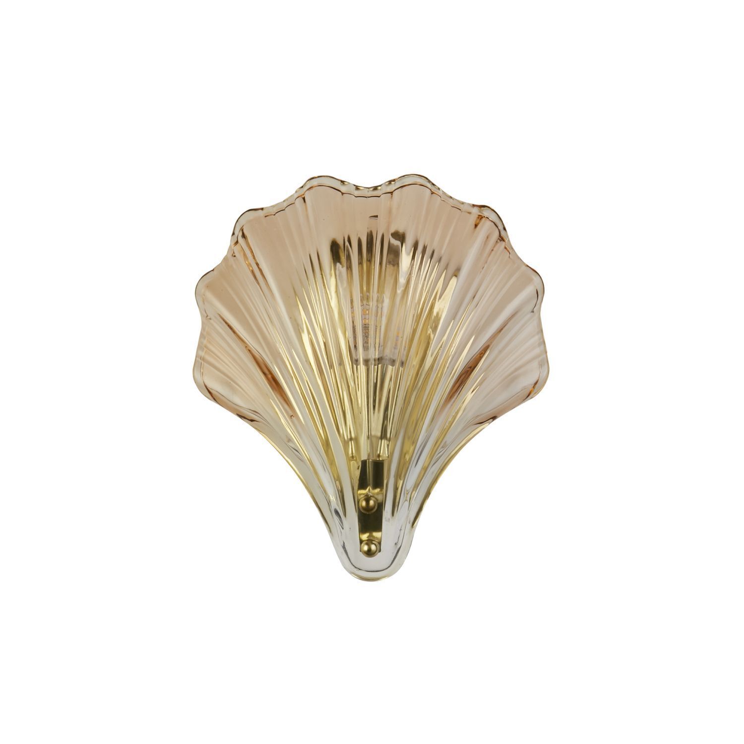 Applique décorative métal verre G9 IP44 en laiton