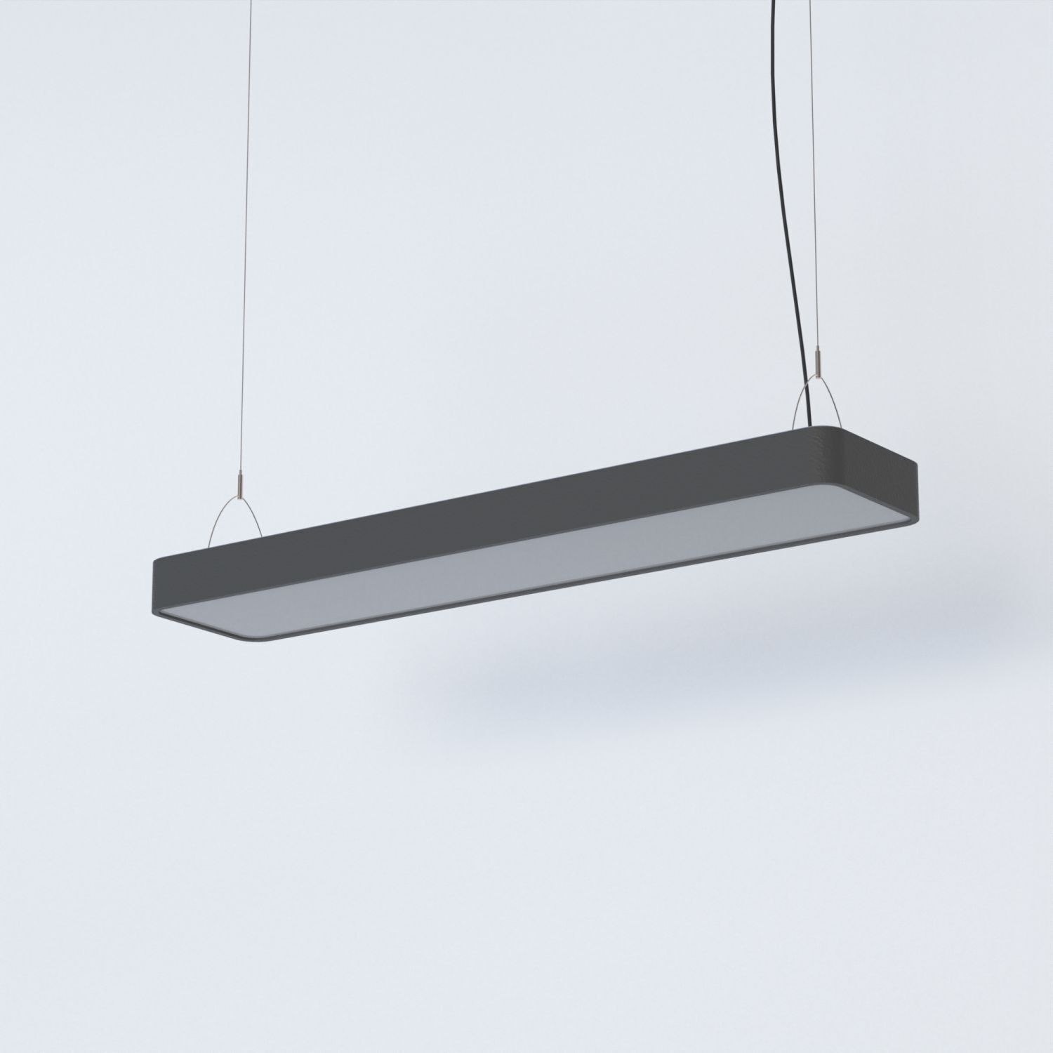 Lampe à suspendre blanc chaud T8 LED 3000 K 2300 lm aluminium L : 93,5 cm