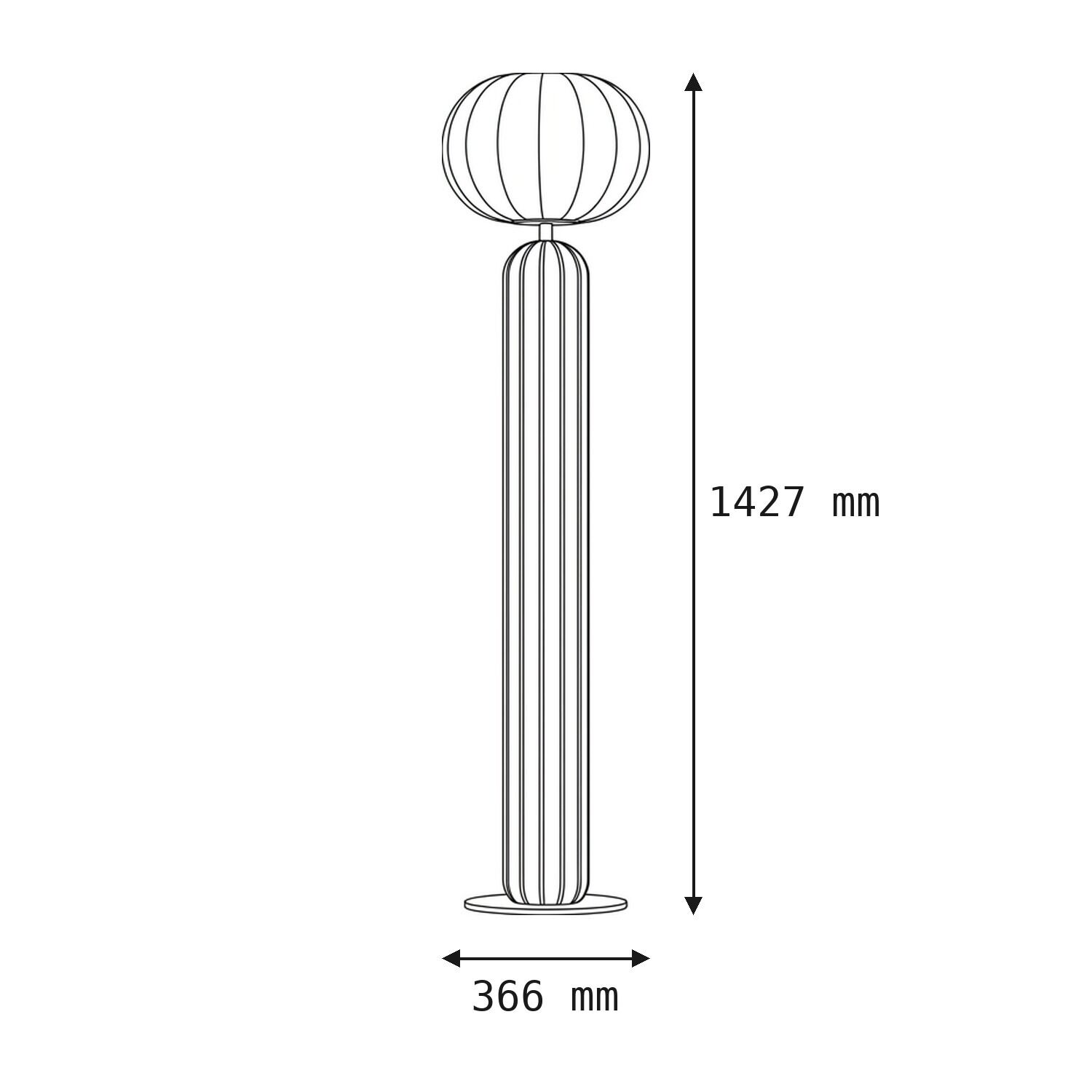 le141816-stehlampe-wohnzimmer-schlafzimmer-flur-terrasse-aussen-innen-metall-stoff-modern-ip44-bordeaux-beige-gold-08 tall lamp, floor lamp, column lamp, capped top, measuring diagram