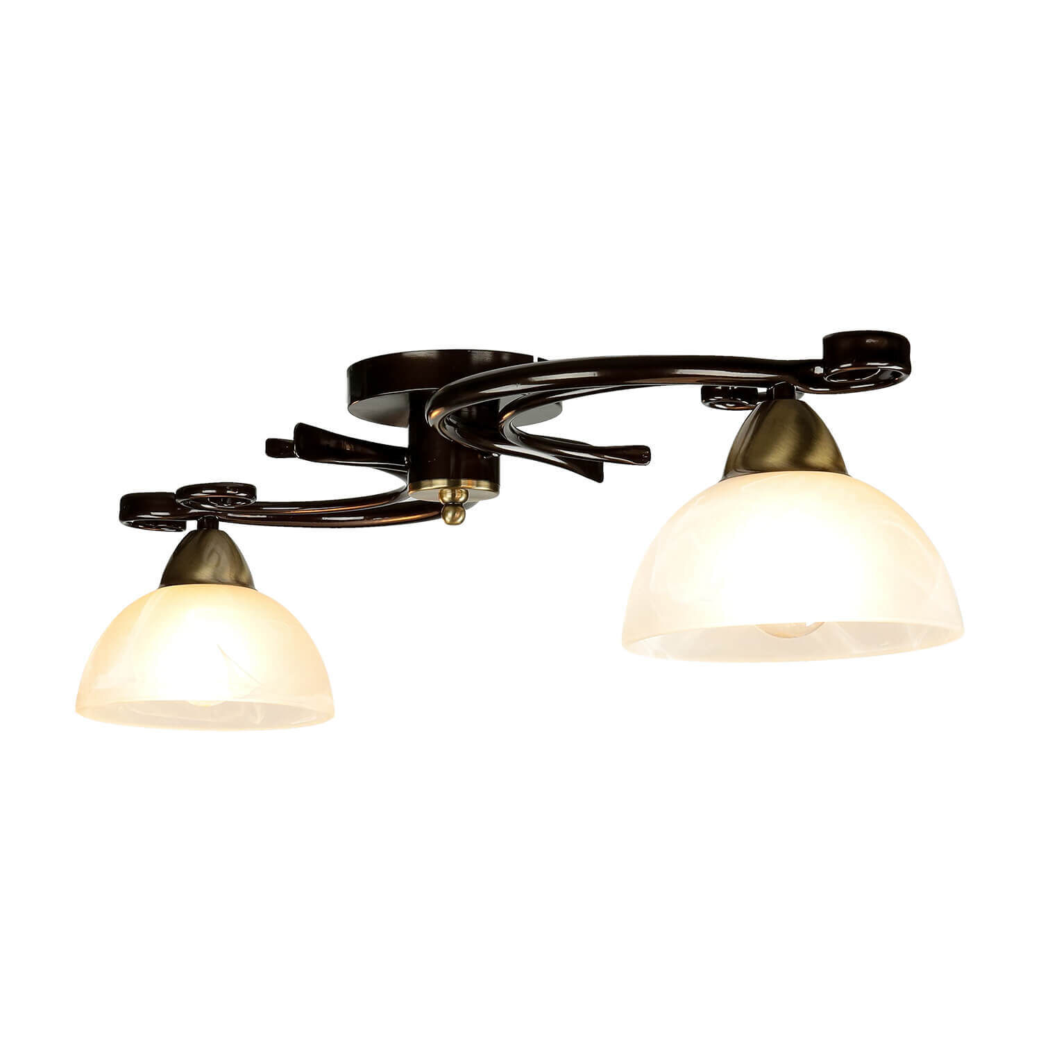 Plafonnier rustique noir blanc AURORA Leuchte, Lampe