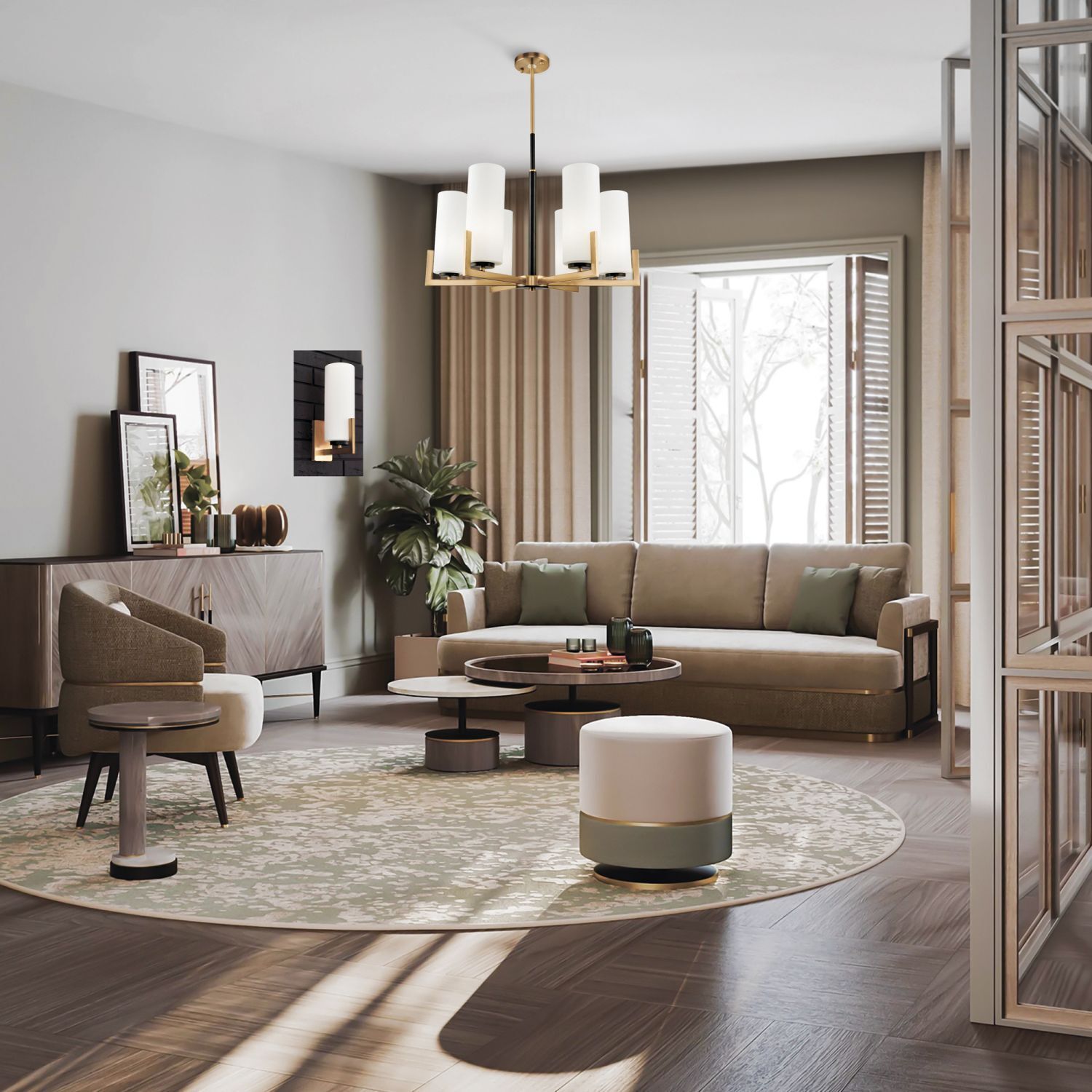 Kronleuchter Metall Glas B: 67 cm E27 Modern KAYA Dekoration für Zuhause, Mobiliar, Wohnzimmer, Foyer, Tabelle