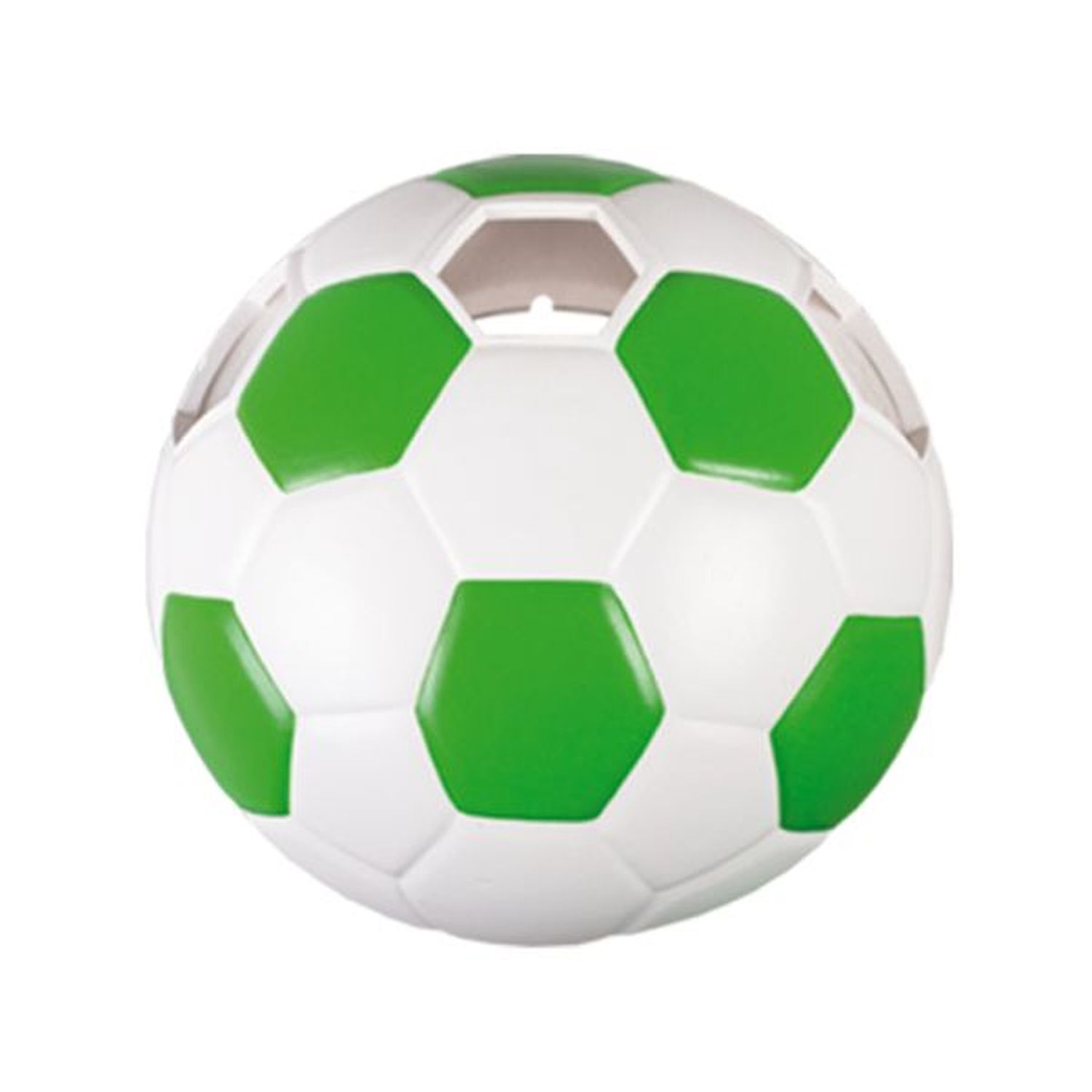 Fußball, Soccerball, Gummi Ball, grün-weiß, Spielball