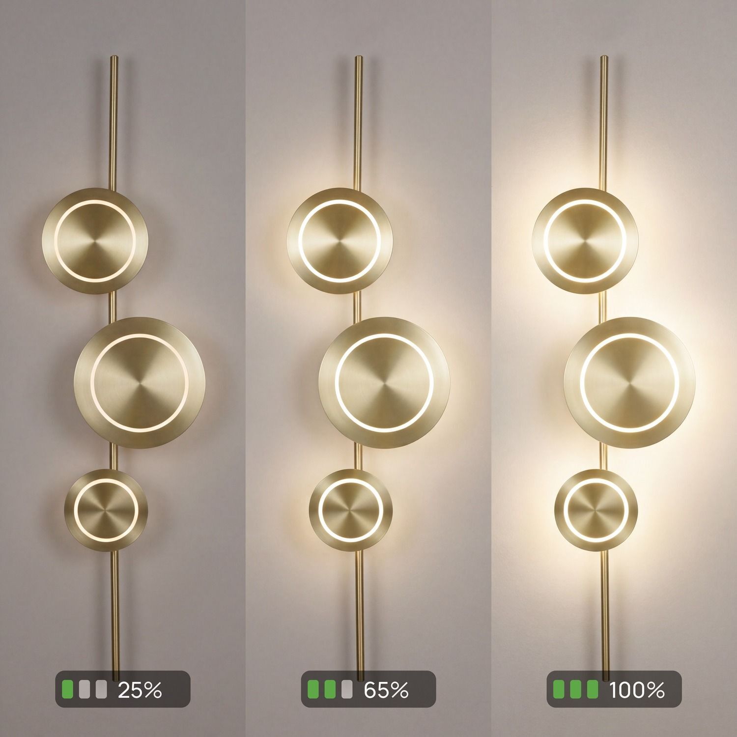 wandlampe-wohnzimmer-esszimmer-schlafzimmer-flur-innen-metall-messing-modern-3-flammig-dimmbar-gold-le127810-7 applied lighting, wandlampe, kreisförmige lampen, messing finish, moderner deko