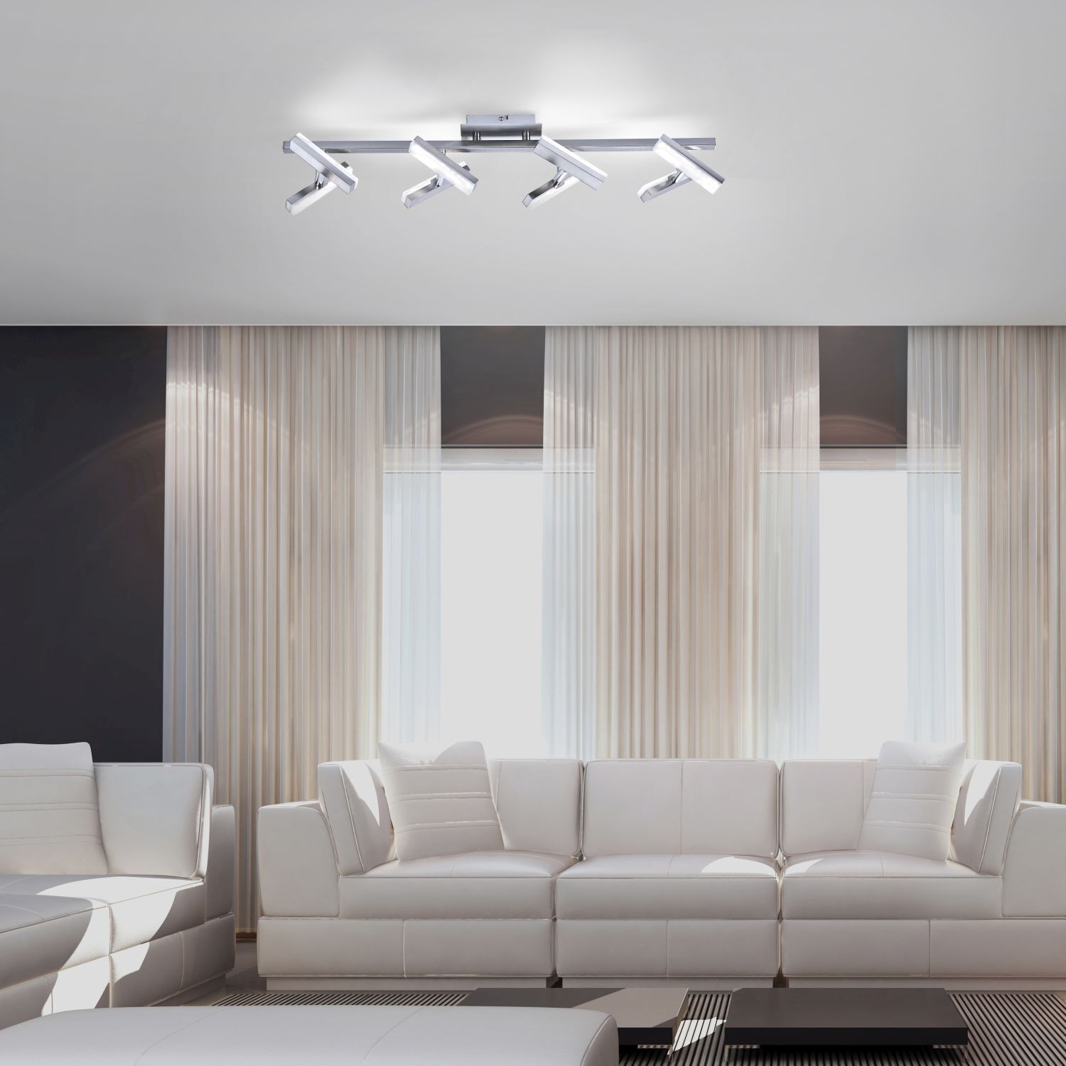 Spot de plafond à LED en acier métal flexible 225 lm 70 cm Drinnen, Innenarchitektur, Wohnzimmer, Dekoration Ihres Zuhauses, Couch