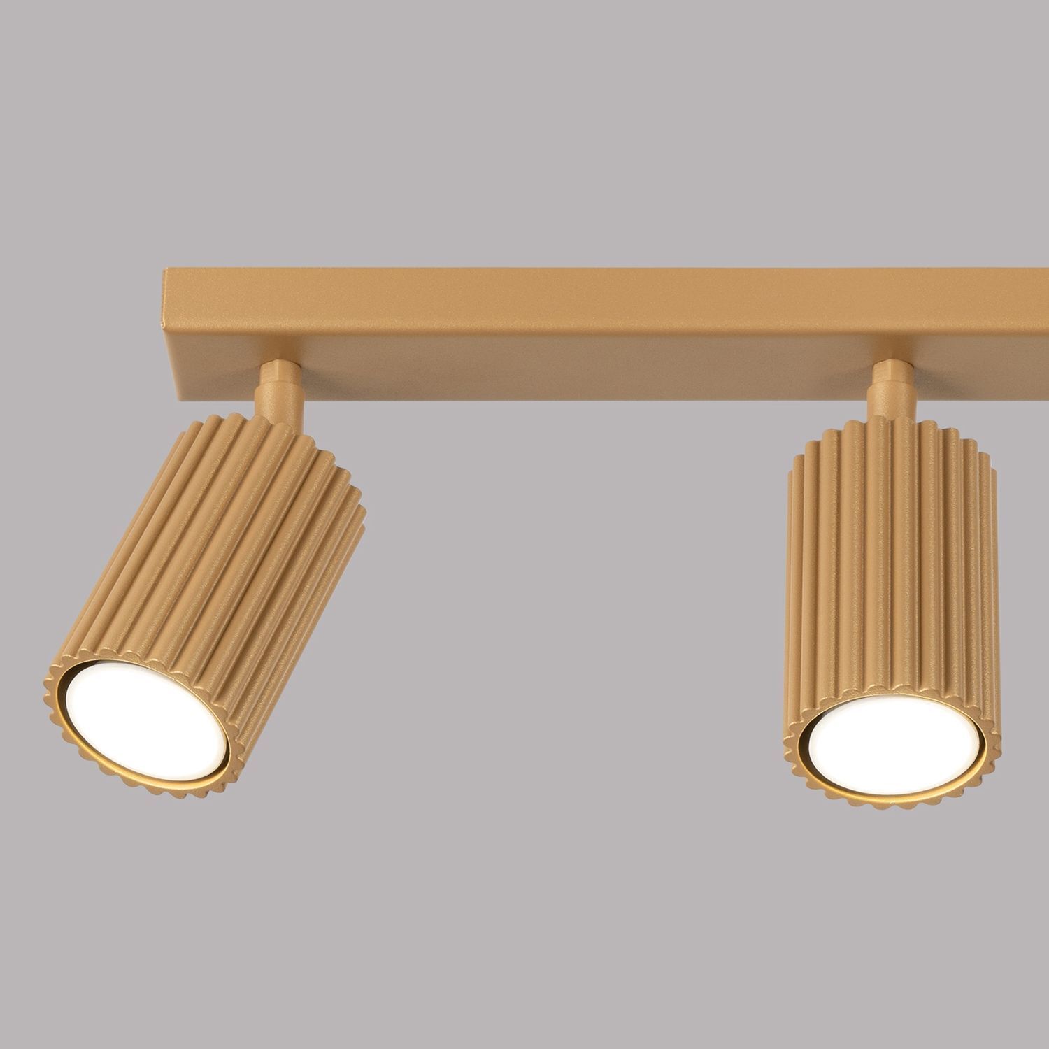 Spot de plafond moderne à 3 flammes GU10 L : 45 cm en or