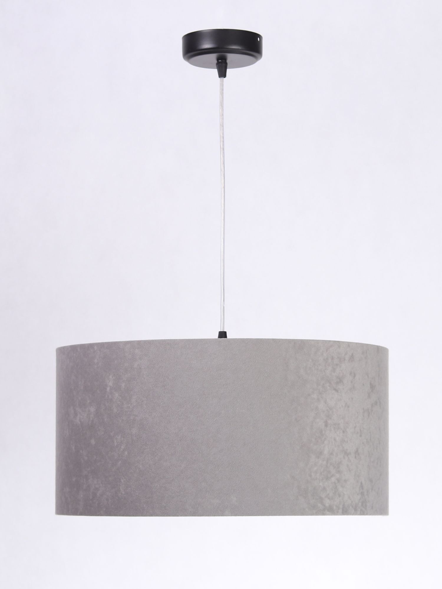 Lampe à suspendre Abat-jour Gris Rose Tissu Rétro Salle à manger Lampe, Deckenleuchte