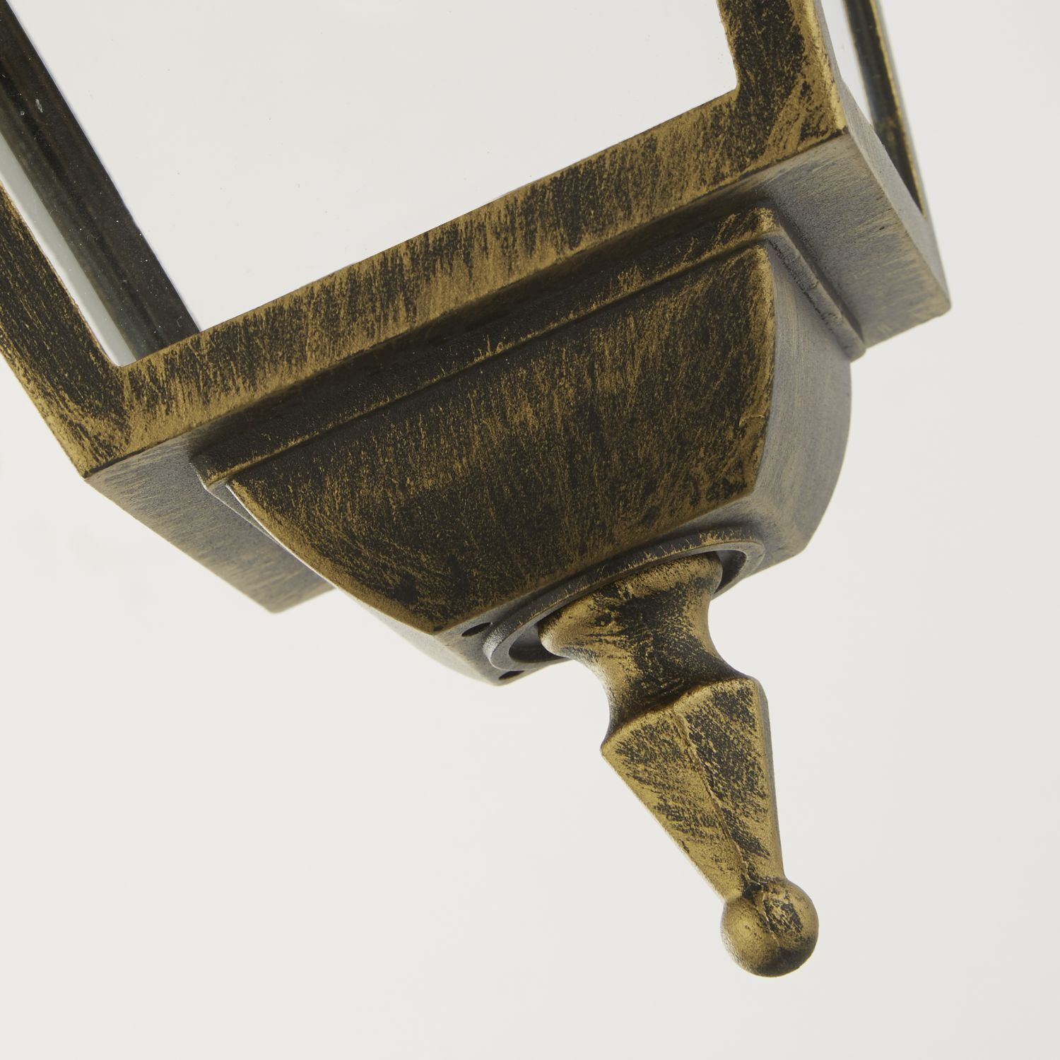 Lampe à suspendre Extérieur Aluminium Verre L:20,2 cm E27 Vintage