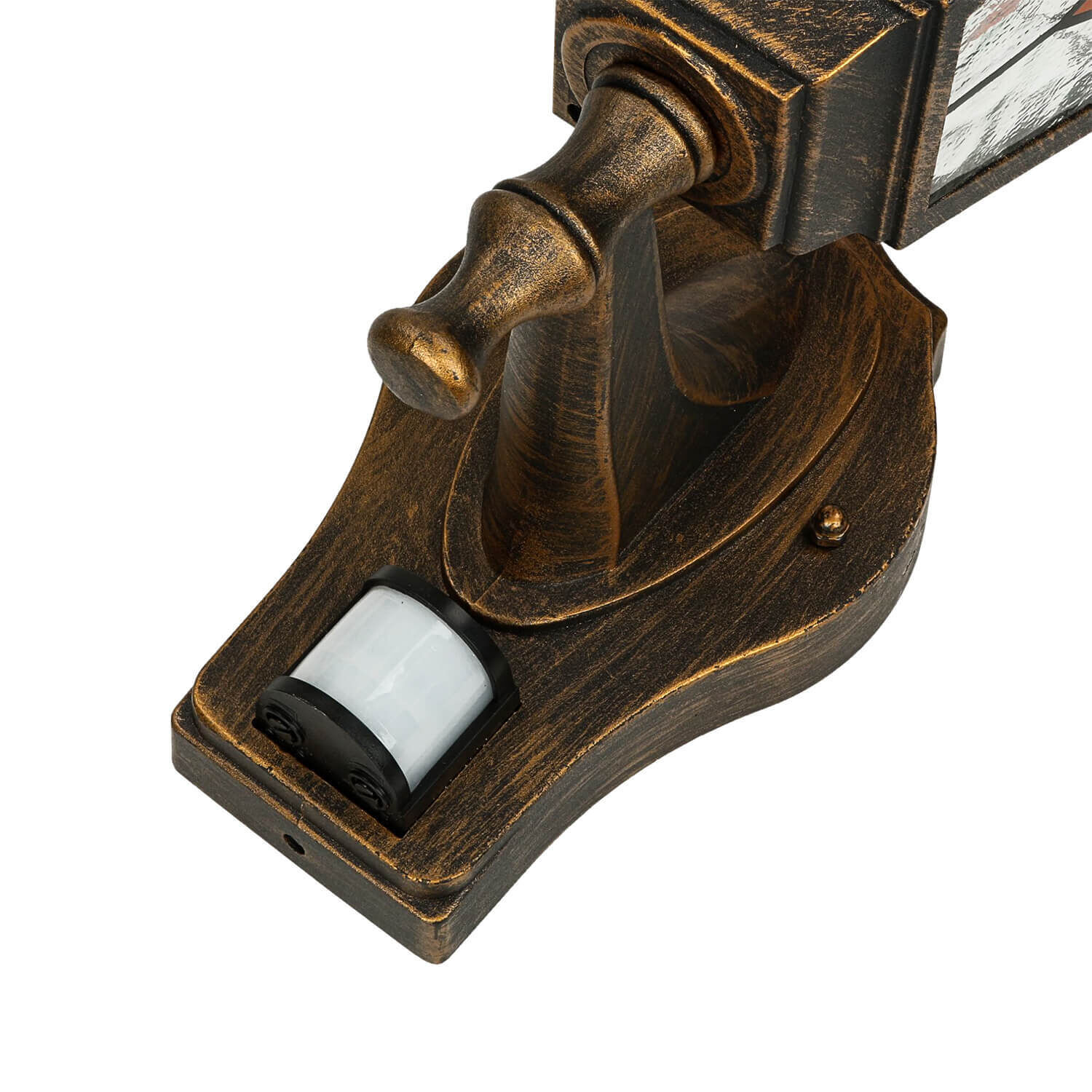 Rustikale Außenwandleuchte SALZBURG 37,5cm hoch E27 Bronze