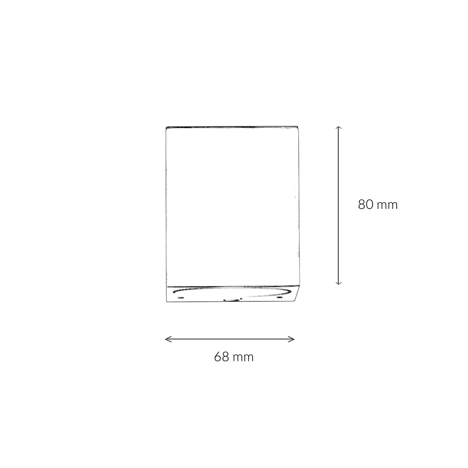 Easylight - Lampe d'extérieur carrée mur AALBORG Down Projecteur