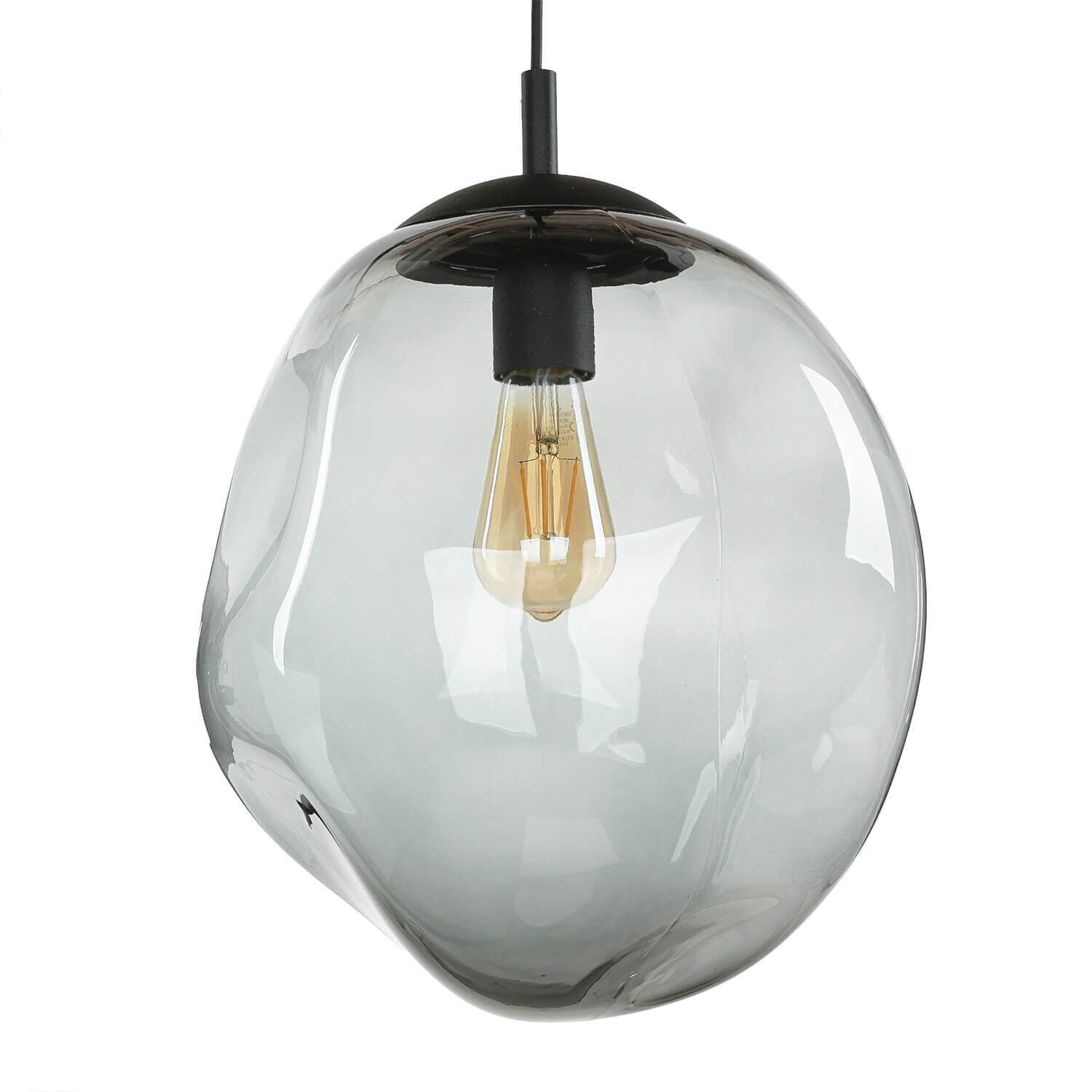 Lampe à suspendre en noir Boule Salle à manger Lampe E27