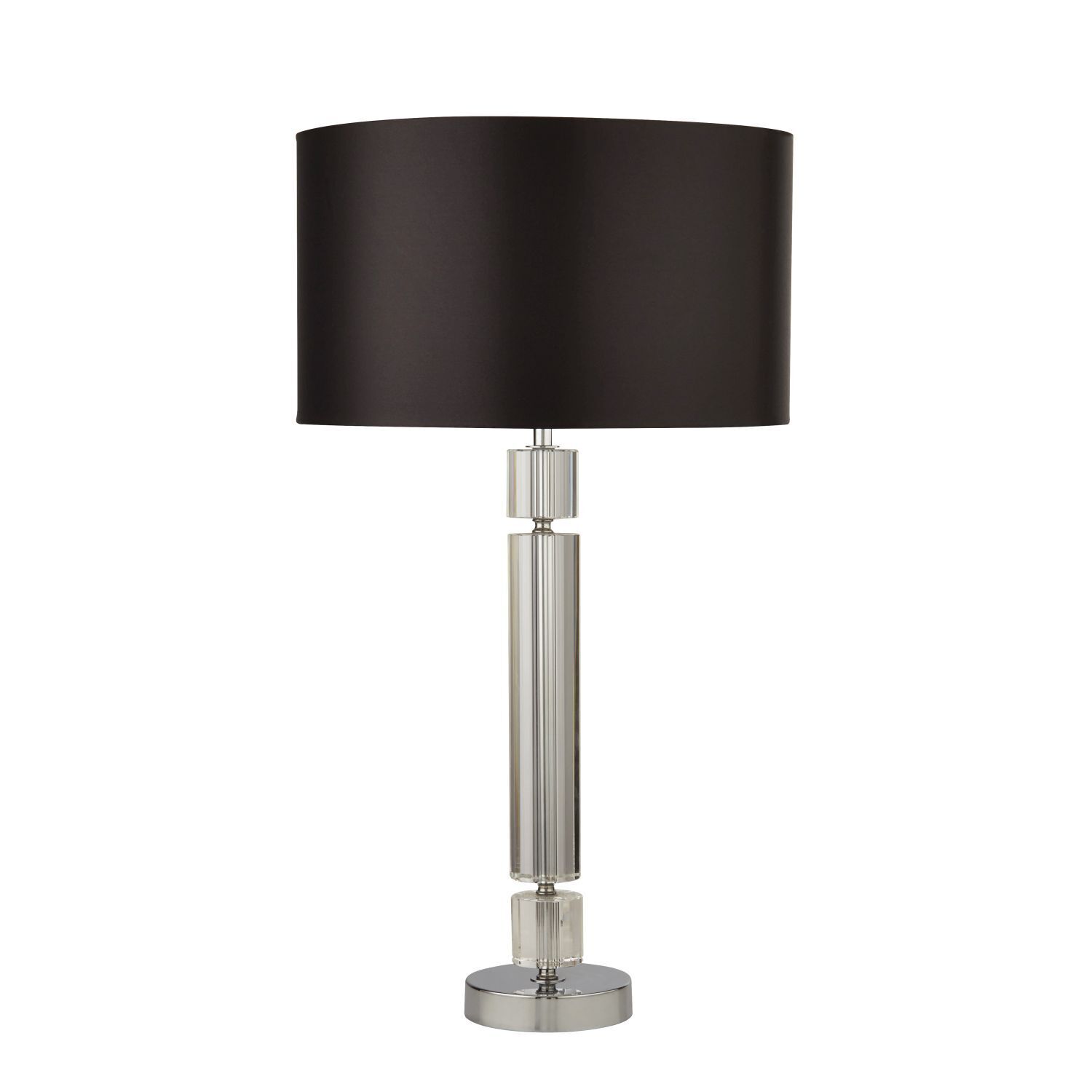 Lampe de chevet E27 62 cm Ø 35 cm Tissu Verre SAMUEL