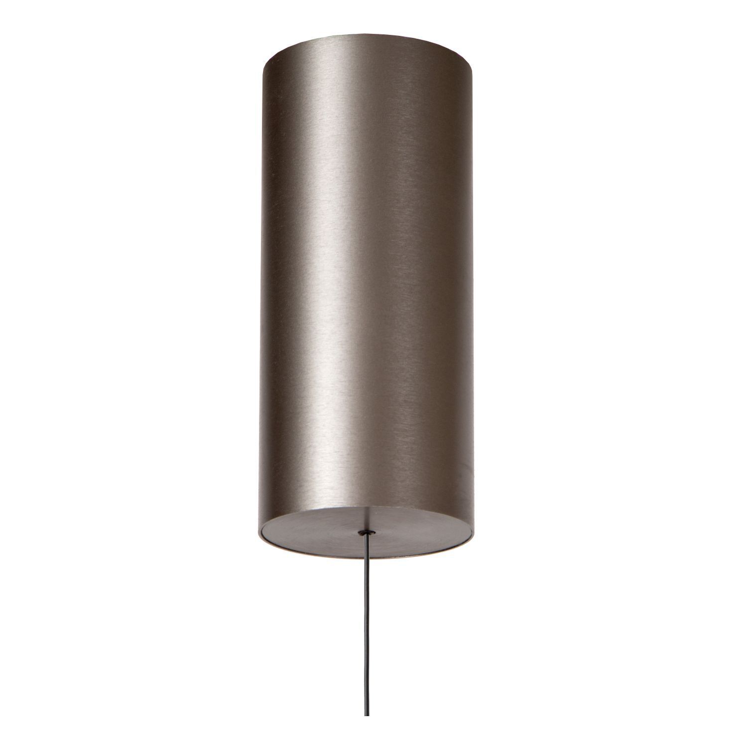 LED Hängelampe Aluminium Grau B:60 cm 2700 K edel Lampenaufsatz, Standleuchte, Metall, Bronzefarbene, Kabelschirm