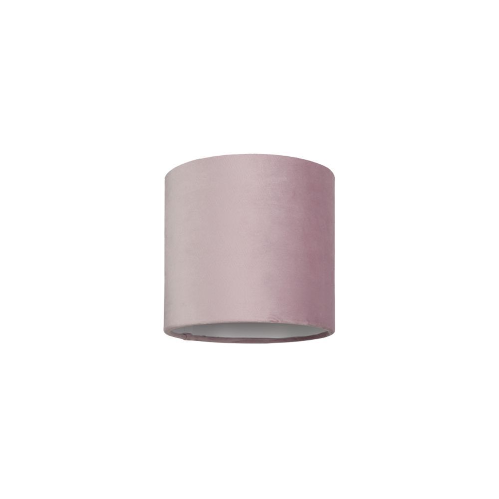 Abat-jour pour lampadaire Cylindre de velours rose