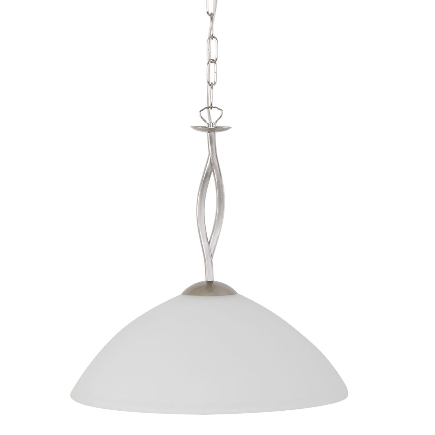 Lampe à suspendre ronde verre métal Ø45 cm E27 confortable