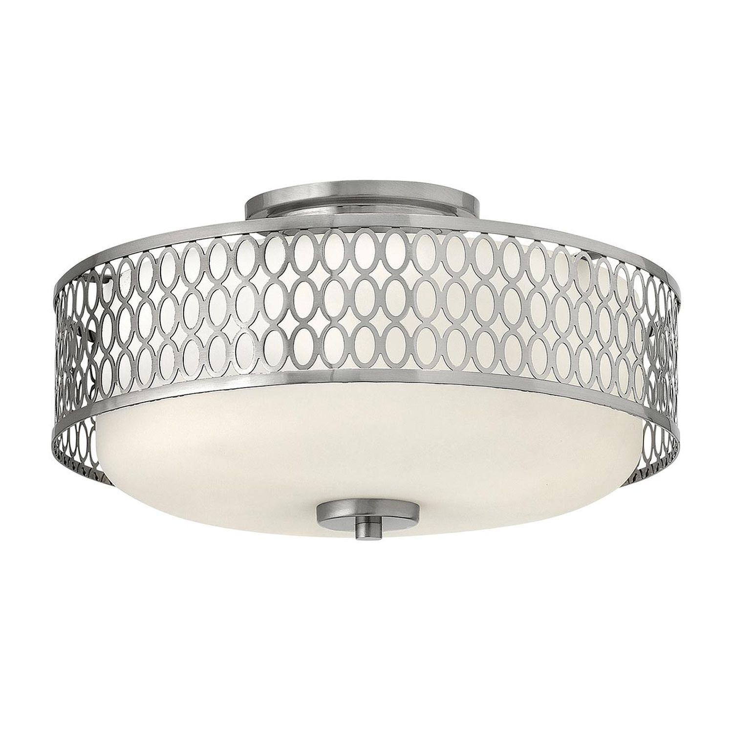 Lampe de plafonnier ronde Ø 38,3 cm métal verre anti-éblouissement 3x E27