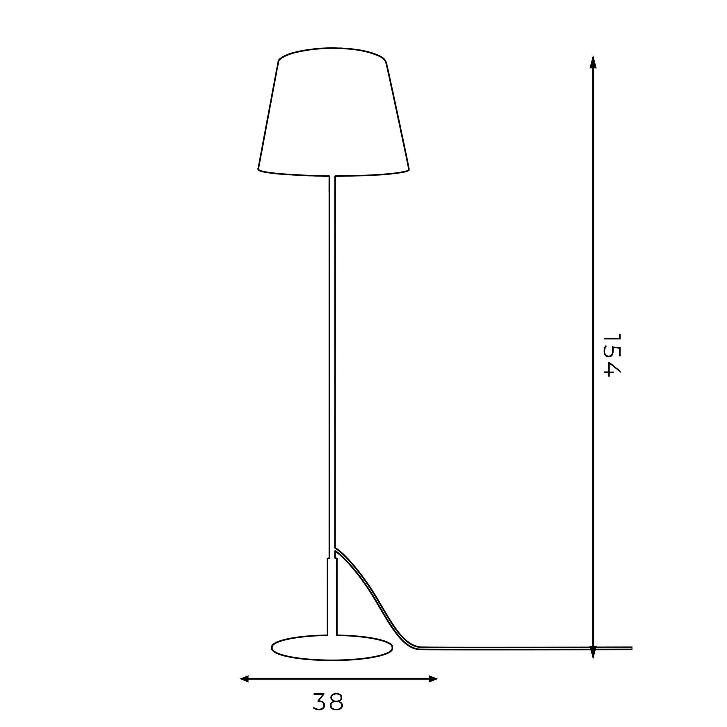 Elégant lampadaire KAJA Moderne 154 cm Salon