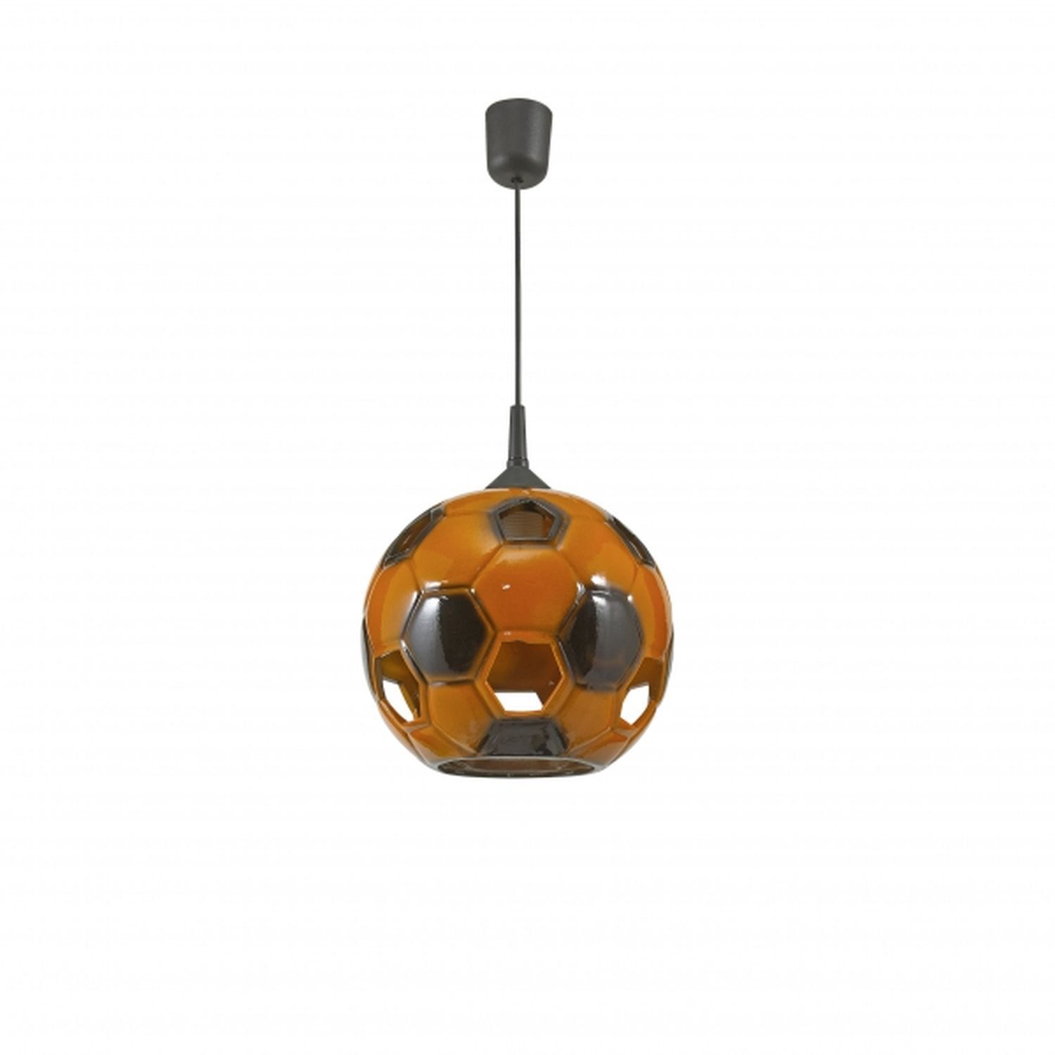 Suspension pour ballon de foot orange noir