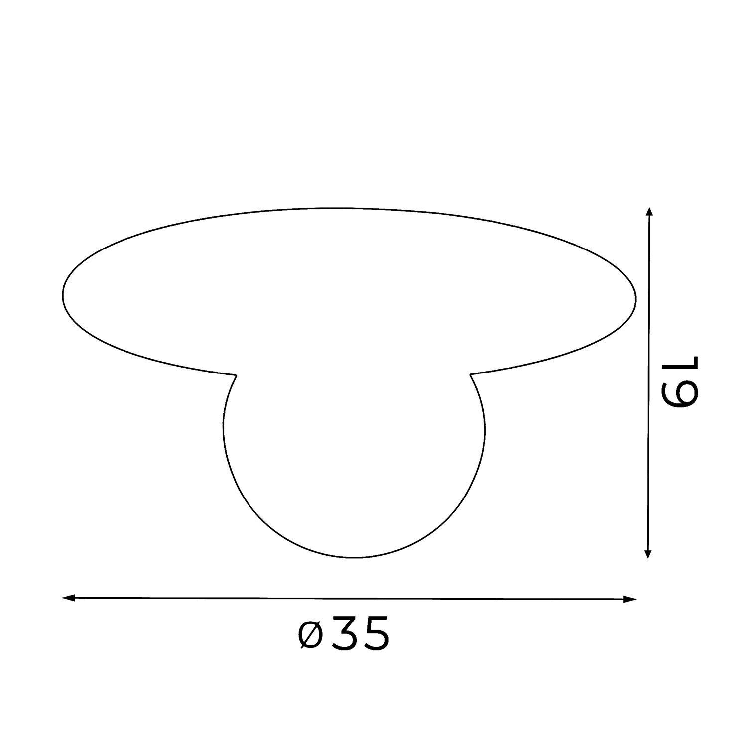 Plafonnier verre métal blanc Ø35 cm rond E14 faible éblouissement