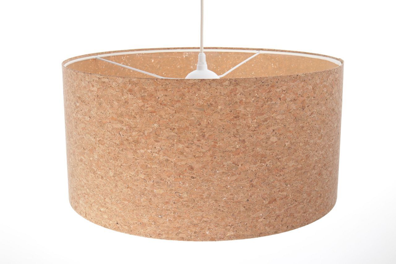 Suspension Liège Ø 30 cm E27 Naturel Blanc Moderne
