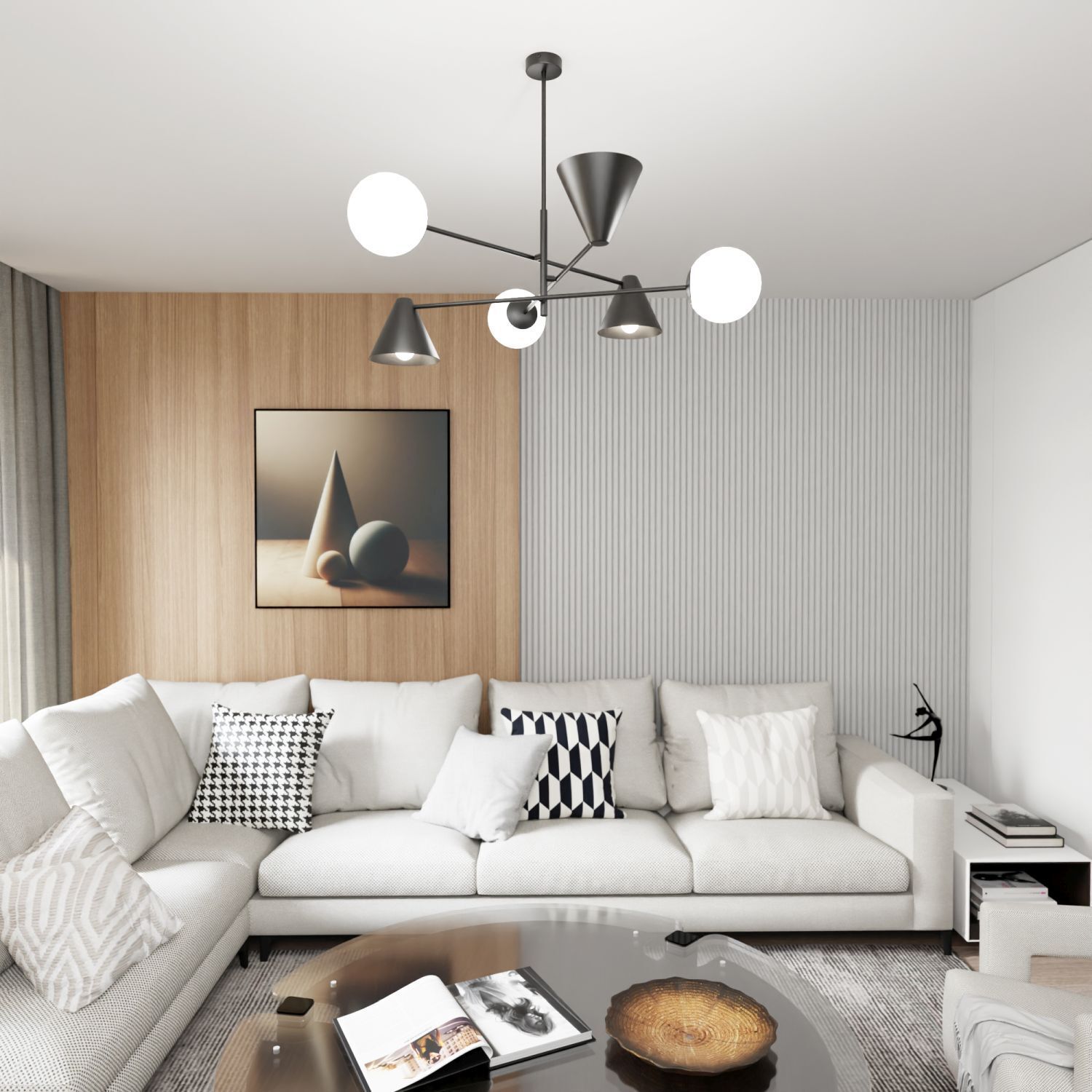 Dekoration für Zuhause, Couch, Wohnzimmer, Tabelle, Lampe