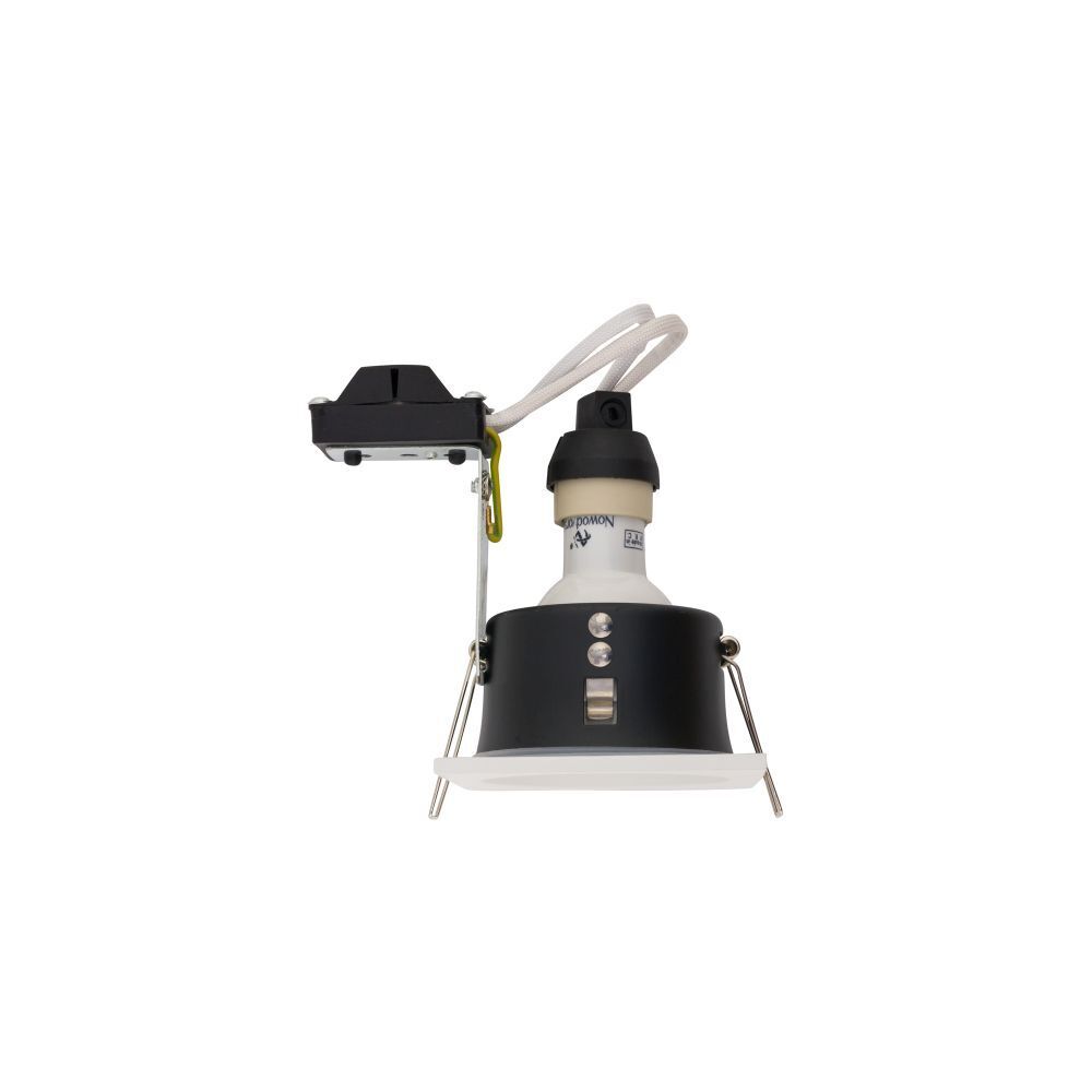 Spot encastré blanc aluminium L:8,5cm GU10 Intemporel