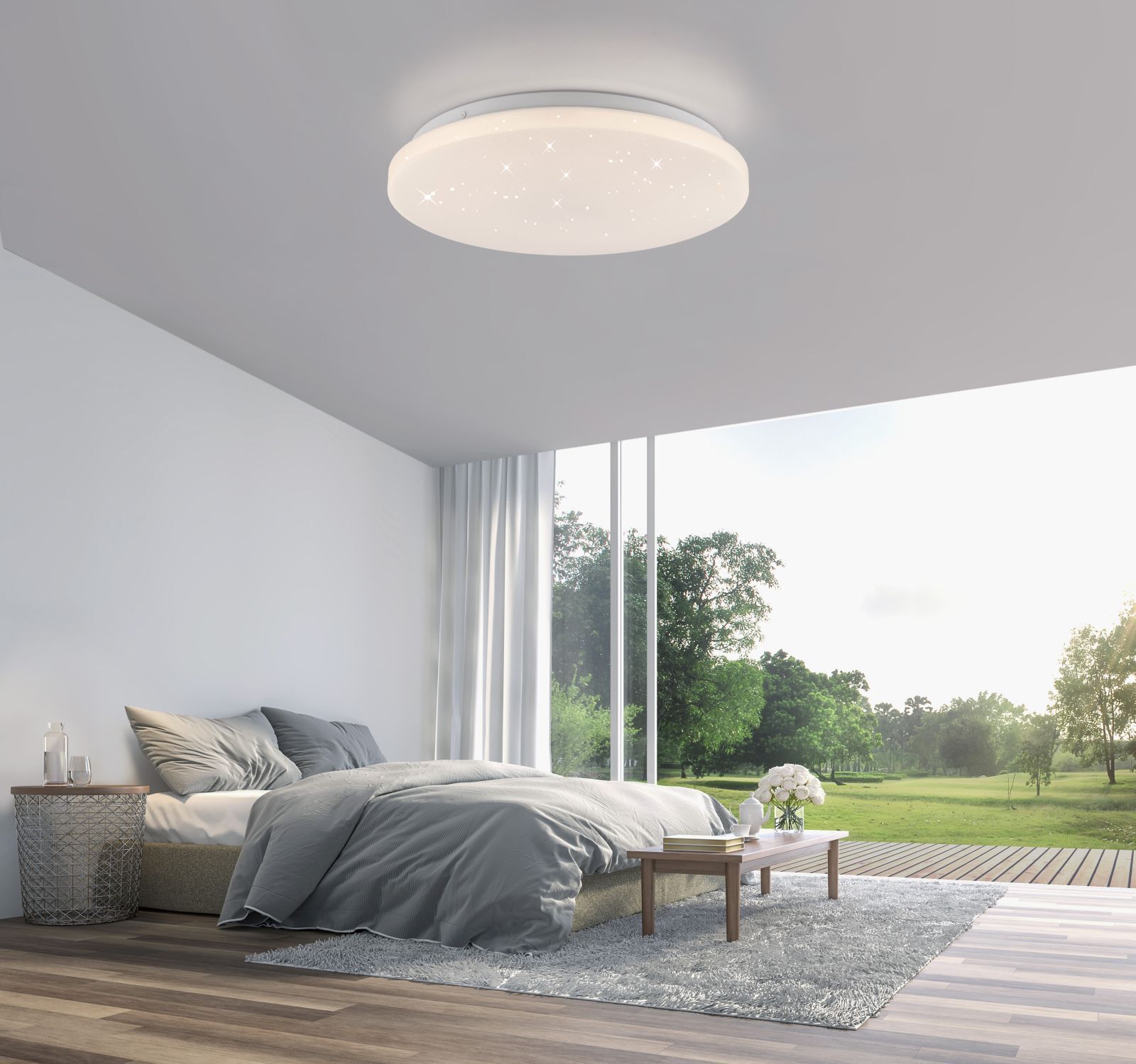 Lampe de plafonnier LED Ciel étoilé Ø34 cm 3000 K blanc chaud Deckenleuchte, Drinnen, Innenarchitektur, Inneneinrichtung