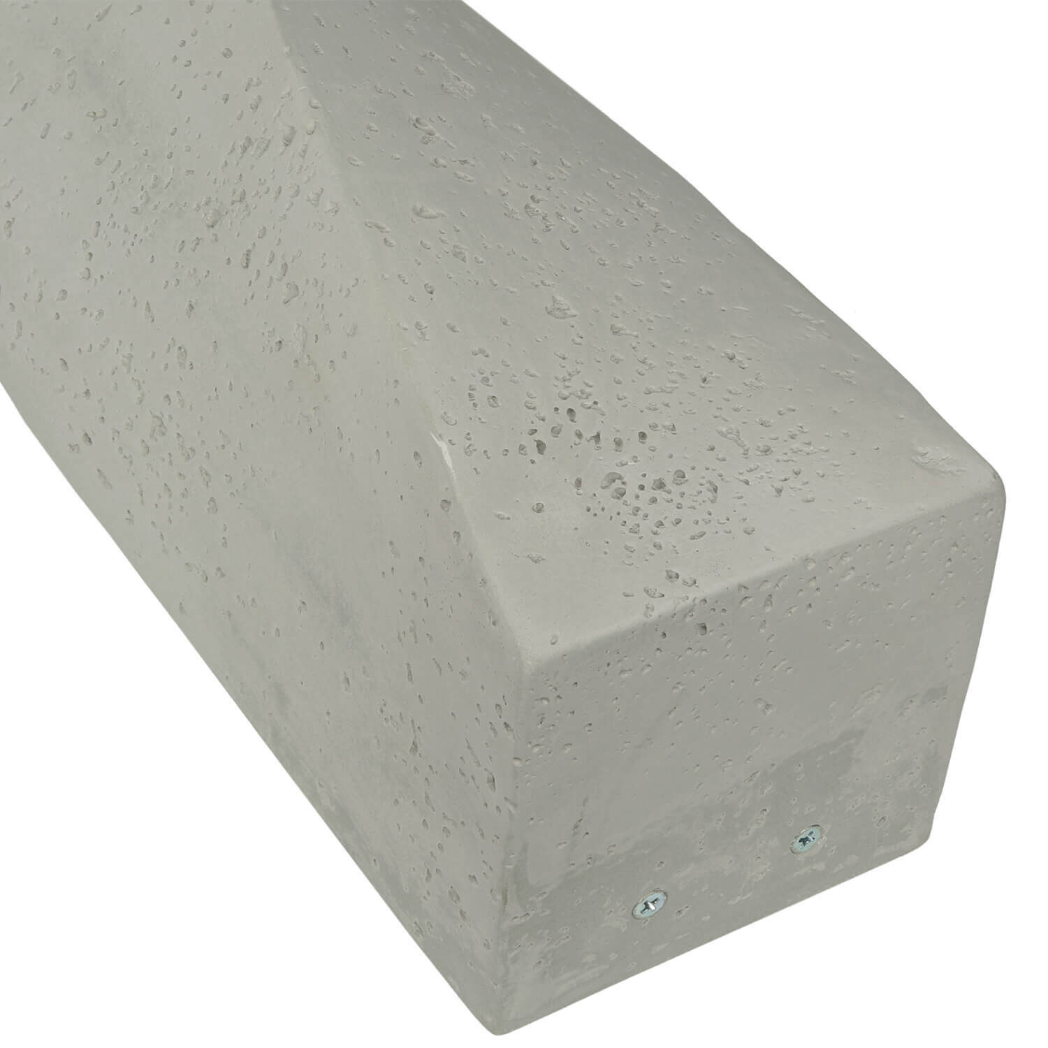 Applique béton SHANEY allongée L:45cm 2x E27 Moderne Keil, Ziegelstein