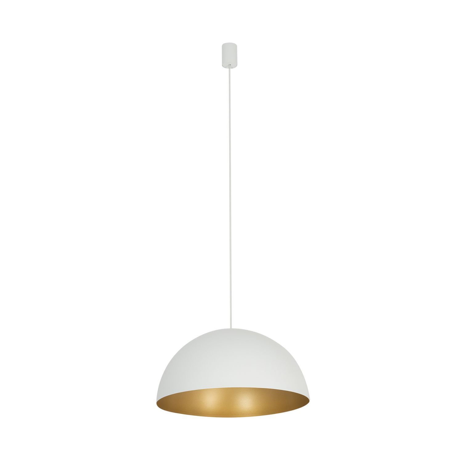Lampe à suspendre en blanc or mat Ø 50 cm pour 4x GX53