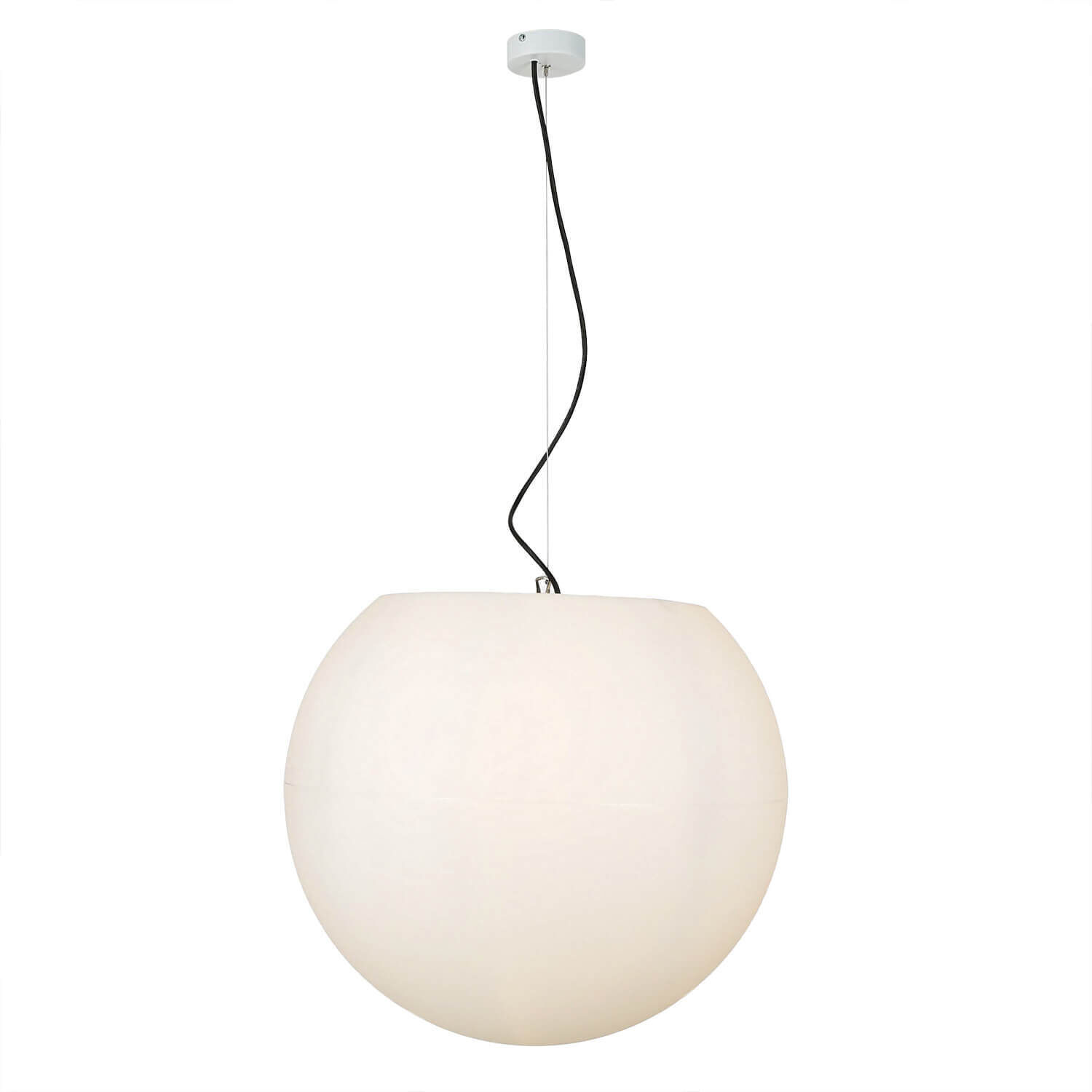 Grande lampe à suspendre pour l'extérieur en blanc Ø60cm