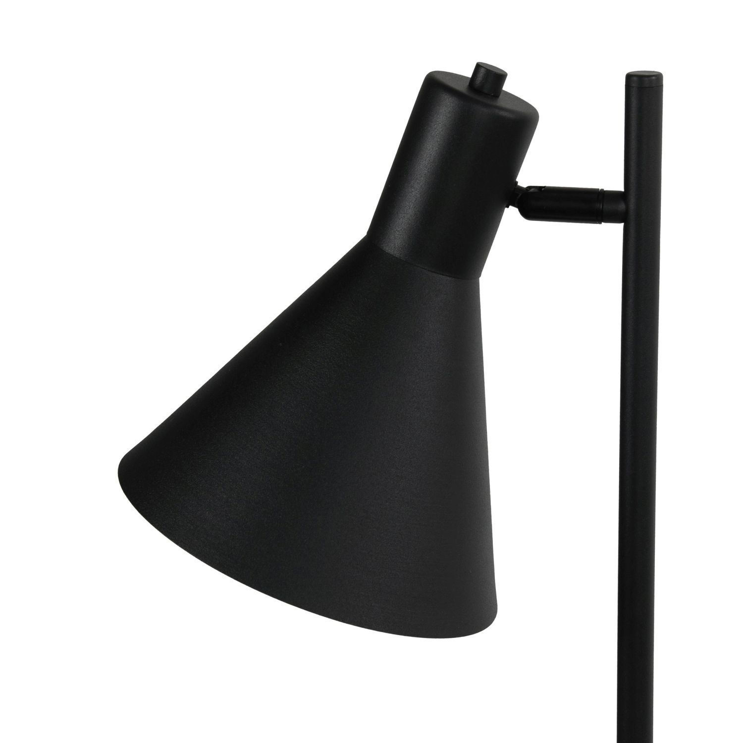 Lampadaire avec support E27 abat-jour réglable noir 138 cm