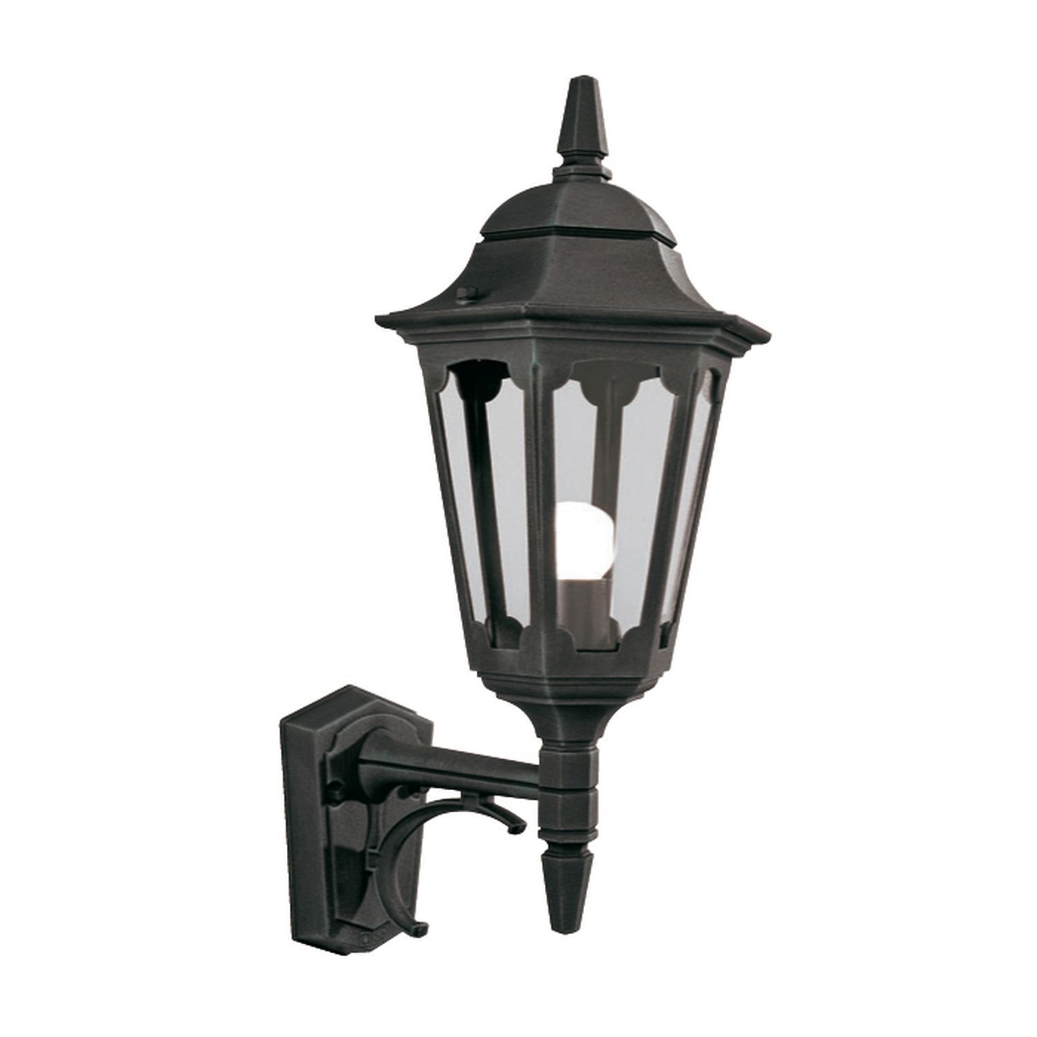 Applique extérieure Noir Rustique IP43 Porte d'entrée