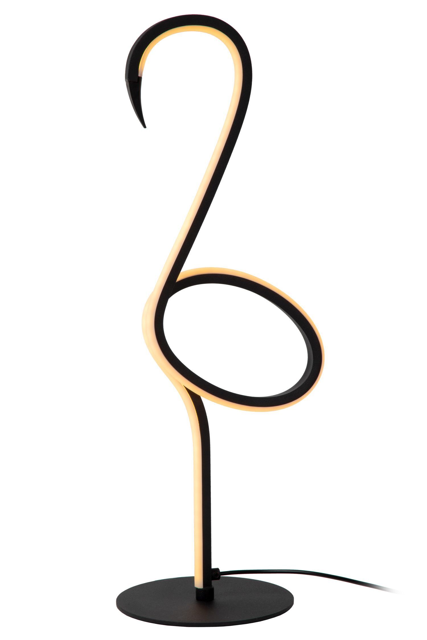 leuchte, tischlampe, neon-lichter, hohles-design, stekkel-licht