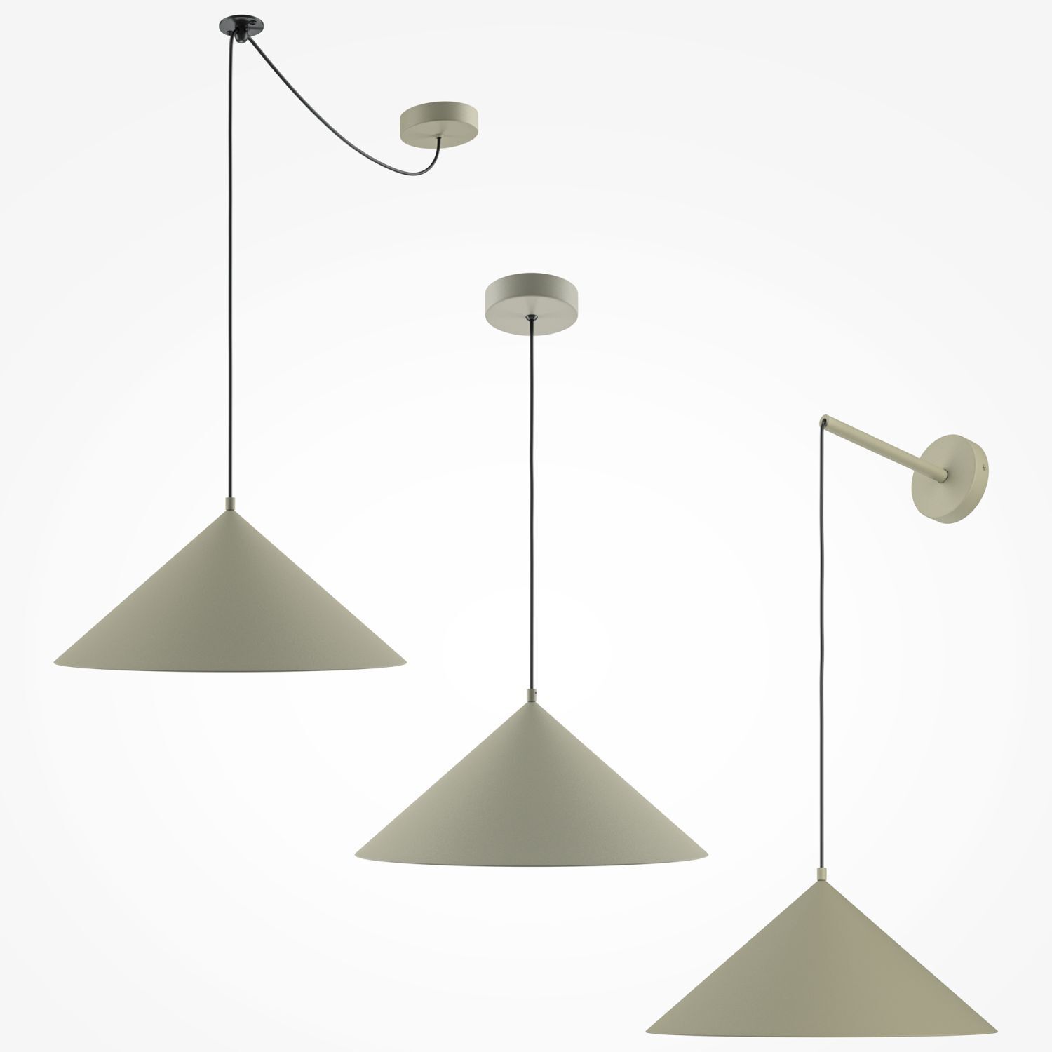 Pendelleuchte Metall E27 Ø 35 cm rund H: max. 318 cm Lampe, Lampenschirm