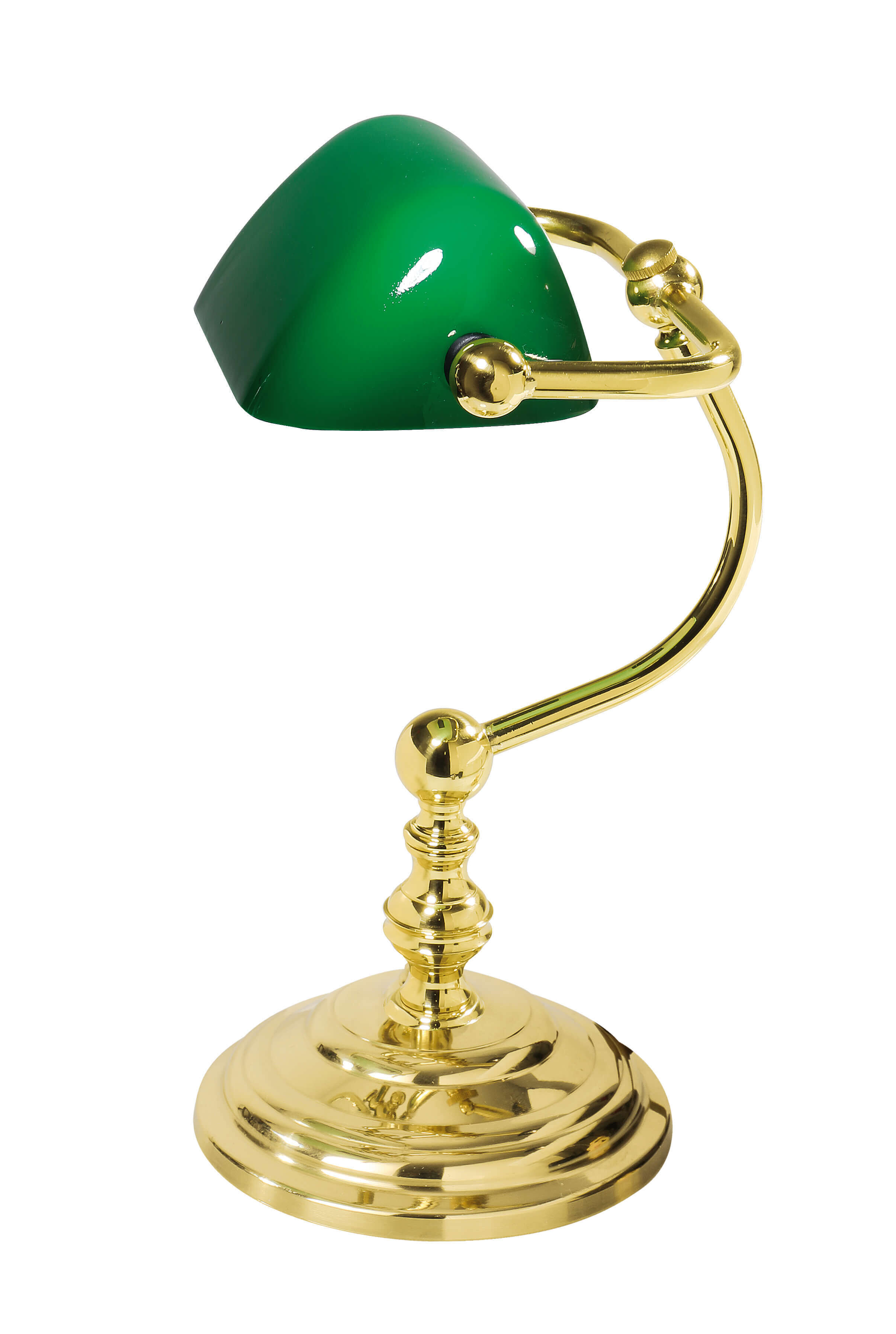 gblm971poro-tischleuchte-vintage-vergoldet-mit-24-karat-gruen Tischlampe, Grünes Lampschirm, Goldfarbene Basis, Metallleuchte, Leselampe