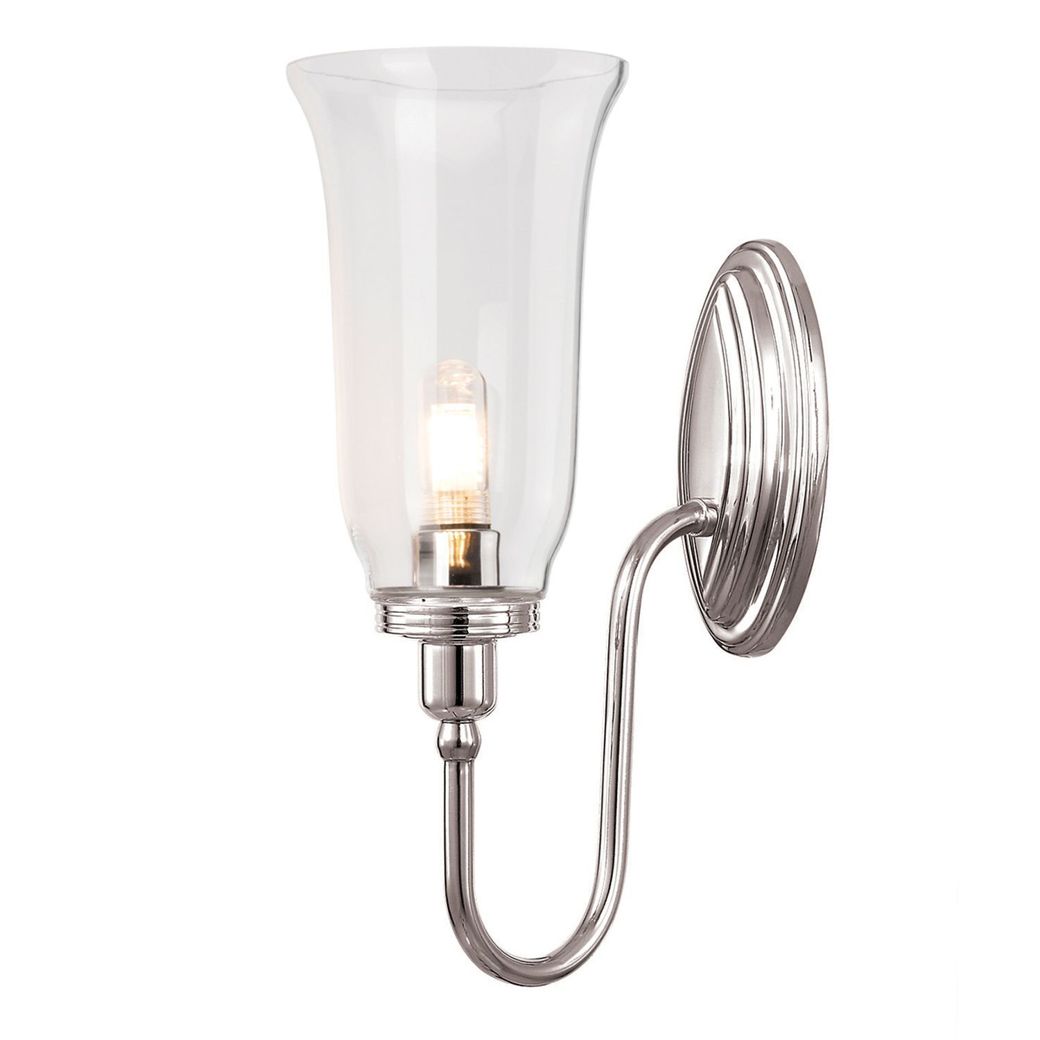 Lampe de salle de bain en laiton LED en nickel IP44