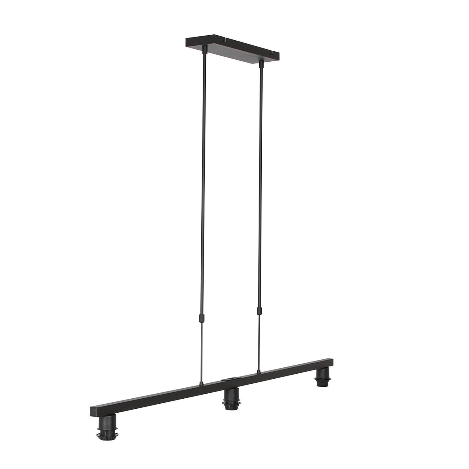 Suspension Noir Gris Métal Tissu 140 cm confortable