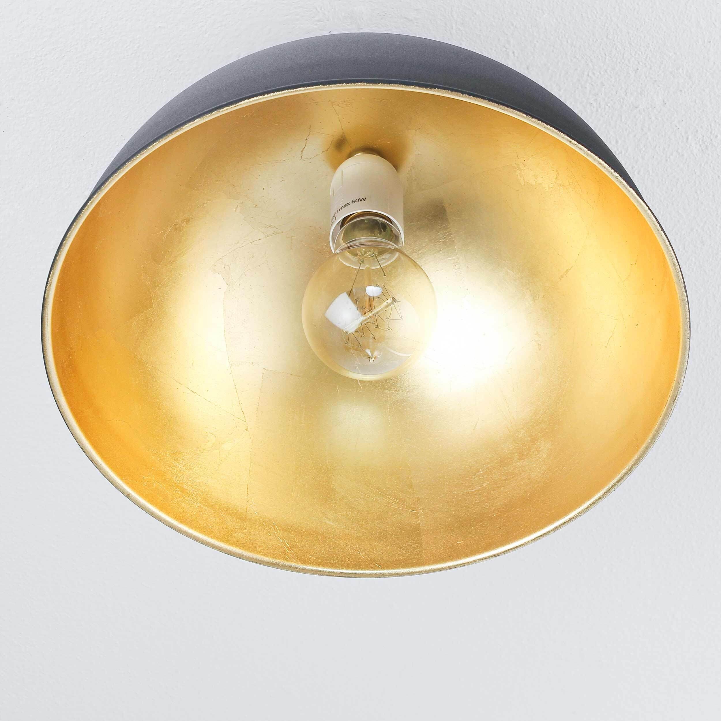 Plafonnier rond moderne noir