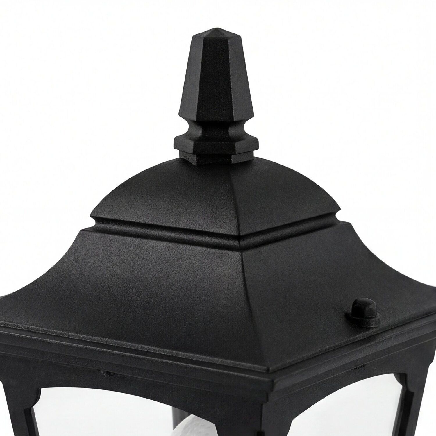 aussen-stehleuchte-wegeleuchte-frankie-1-flammig-schwarz-rustikal-vintage-04 Laterne, Lampe, Metall, Schwarz, Deckendetails