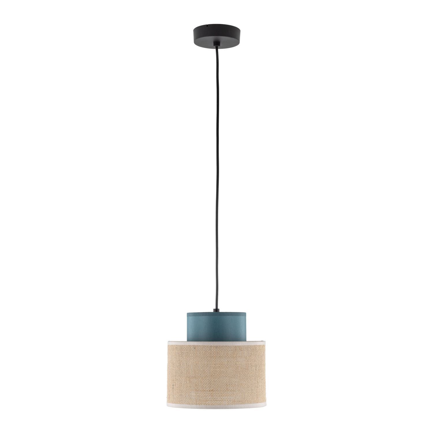 Suspension petite Ø 20 cm ajustable jute tissu E27