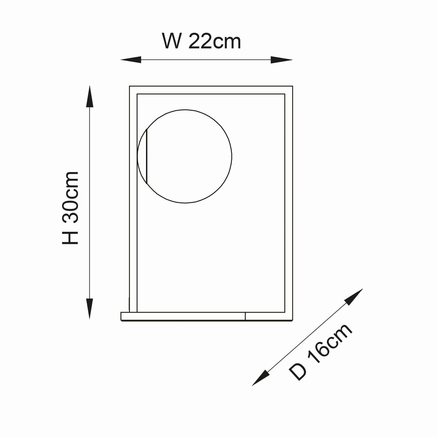 Lampe de table verre métal 30 cm en or blanc Abat-jour sphérique G9
