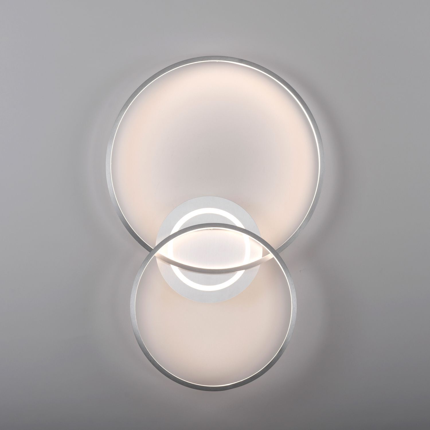 Plafonnier LED stylé en aluminium 3000 K anneaux