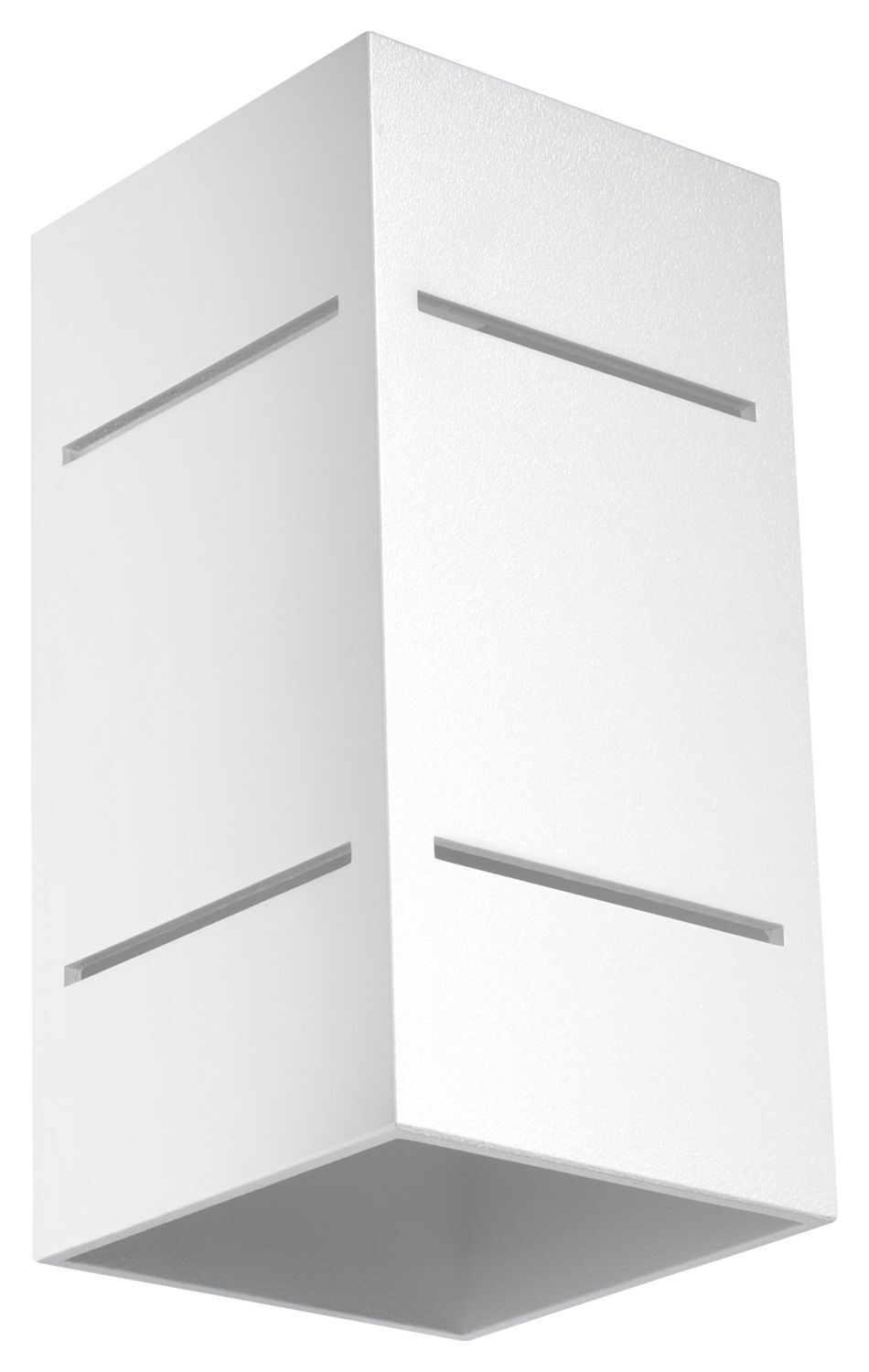 Up Down Applique ARRIA Blanc Aluminium Carré G9 Couloir