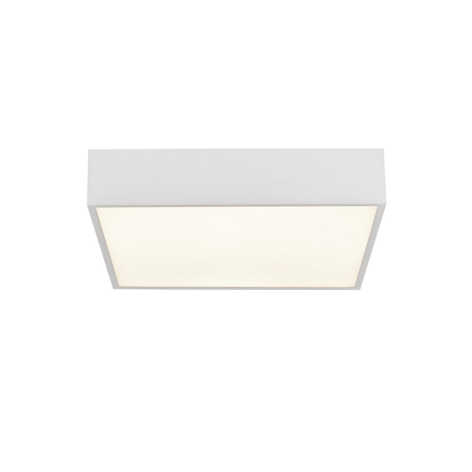 Lampe de plafonnier LED Aluminium 16 W 3000 K IP44 L:30 cm Blanc