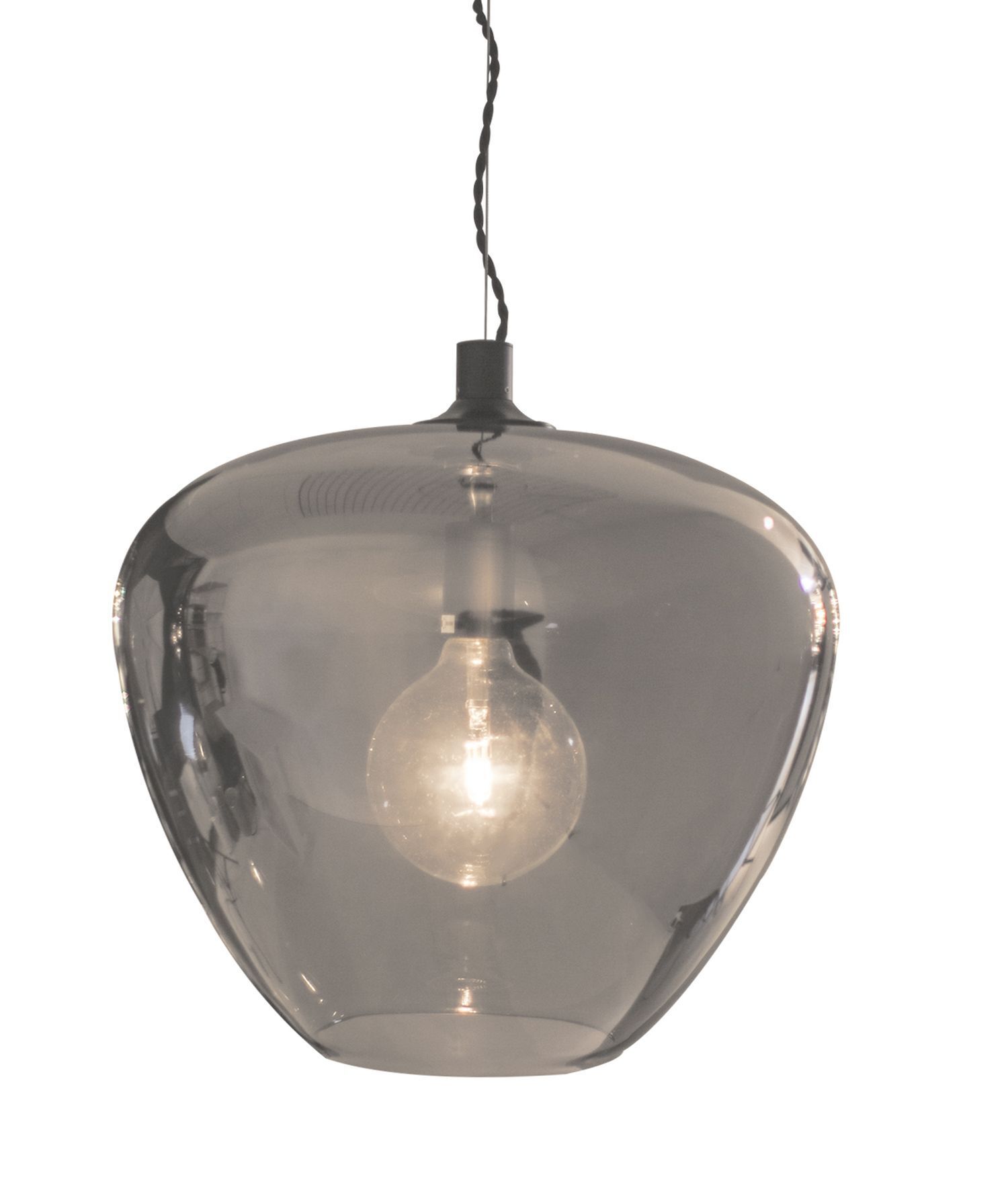 Hängelampe, Glaspendel, Glasschirm, E27, Leuchte