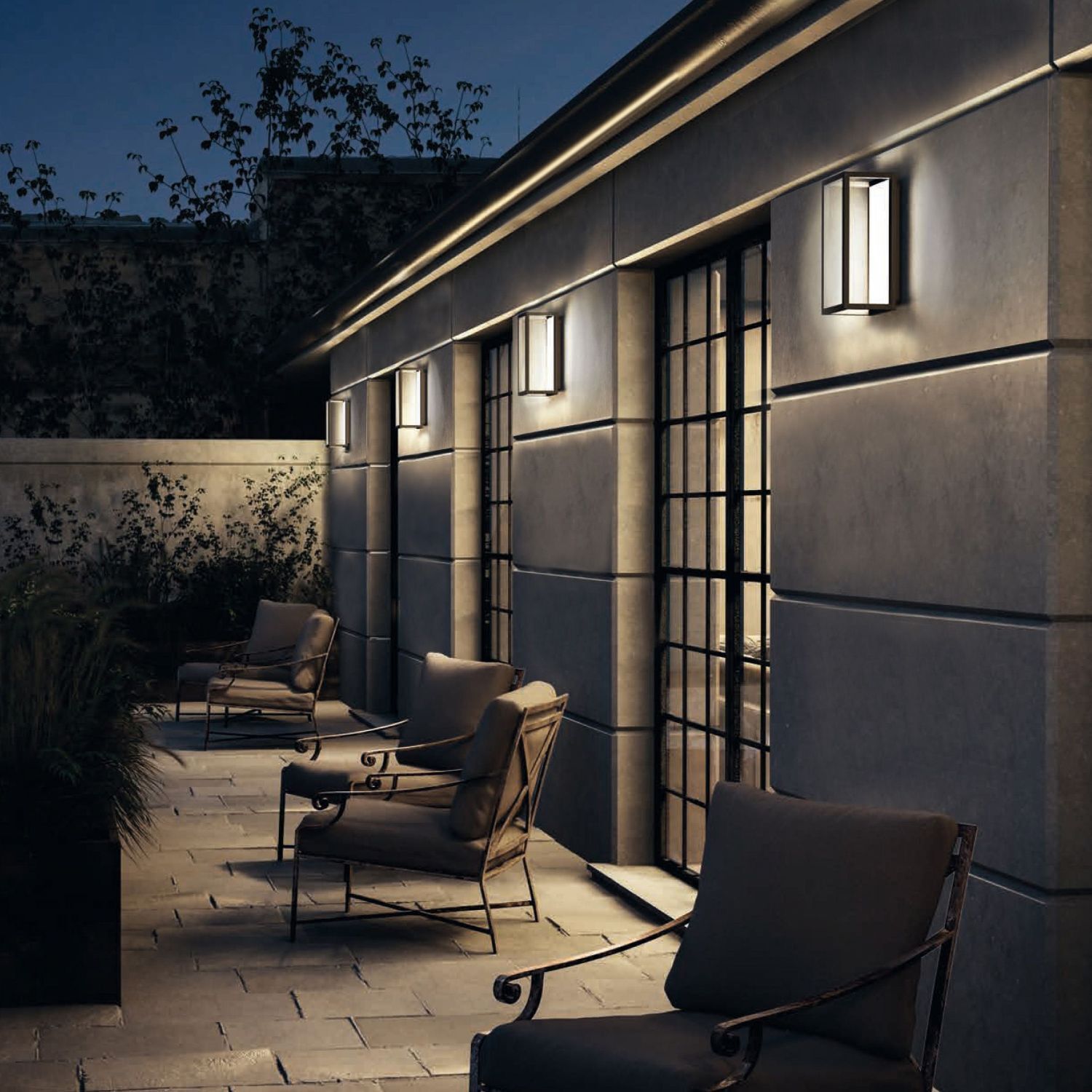 Außenbereich, Gartenmöbel, Sitzmöbel, Beleuchtung, Terrasse