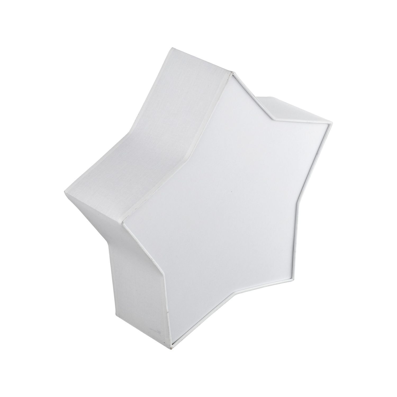 Lampe de chambre d'enfant Blanc Étoile L : 45 cm Tissu Blanc 2x E27 Plafond